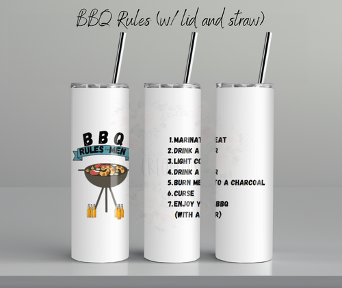 BBQ Rules Coffee Mug – For the Grill Master Dad
