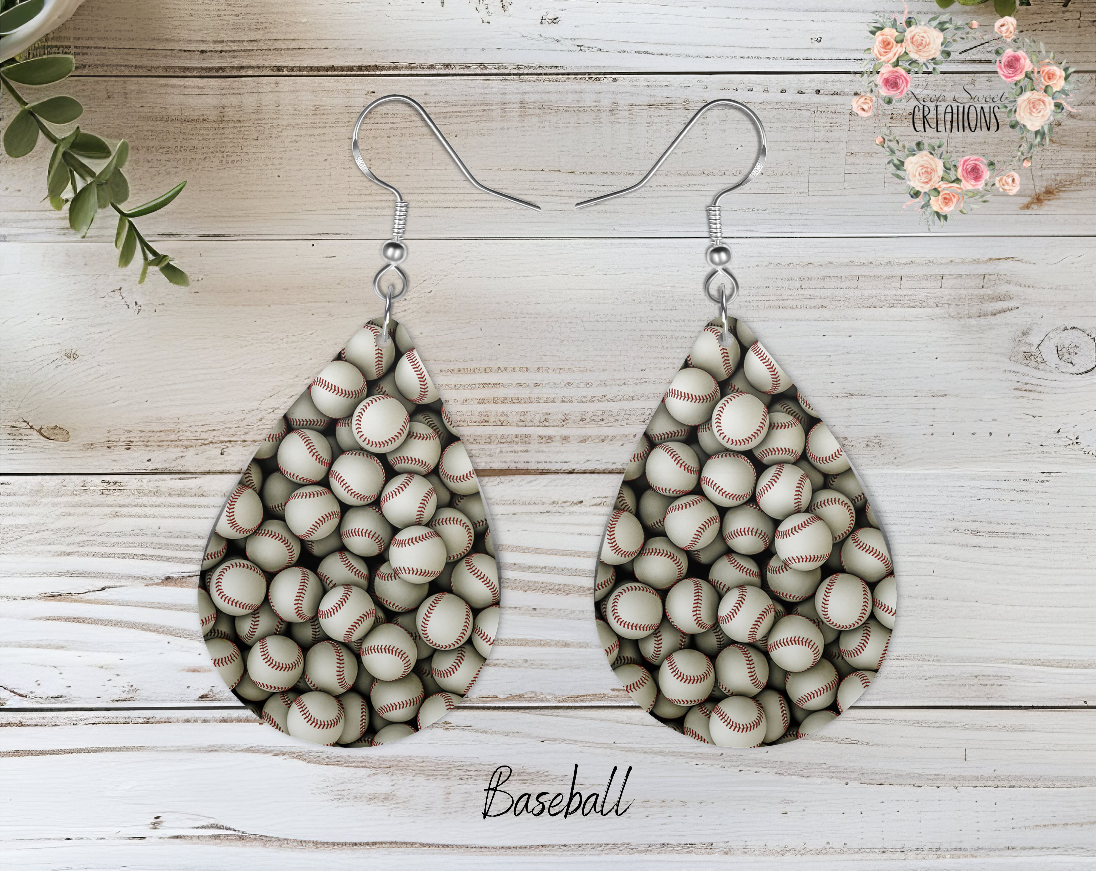 Game Day Glam Teardrop Earrings – Sports Fan Dangle Jewelry