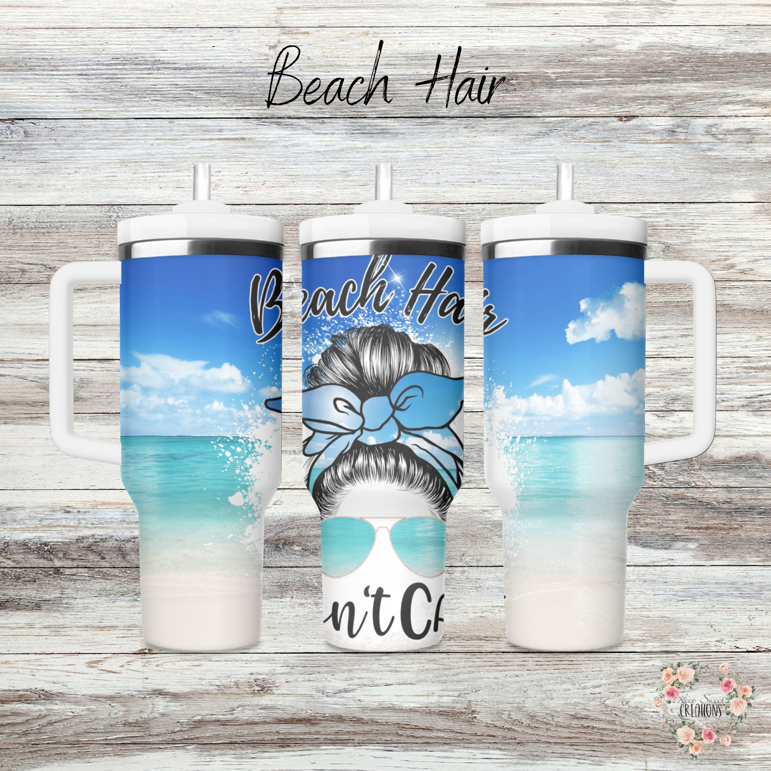 Beach Hair Don’t Care Tumbler – Salt in the Air, Sip in Your Hand