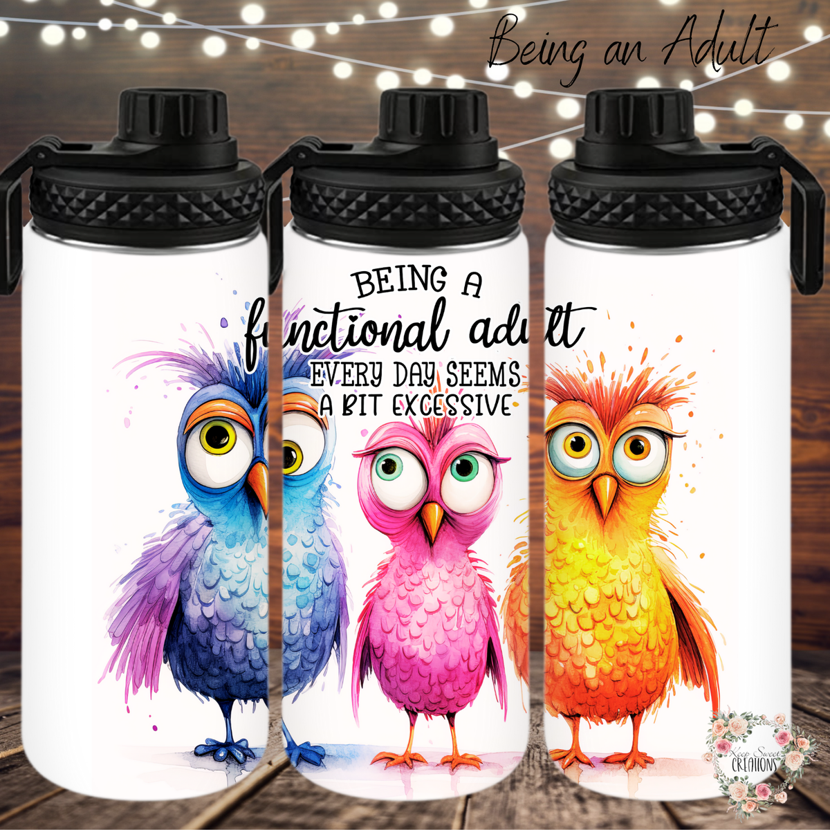 Who Needs Adulthood insulated tumbler – stainless steel drinkware