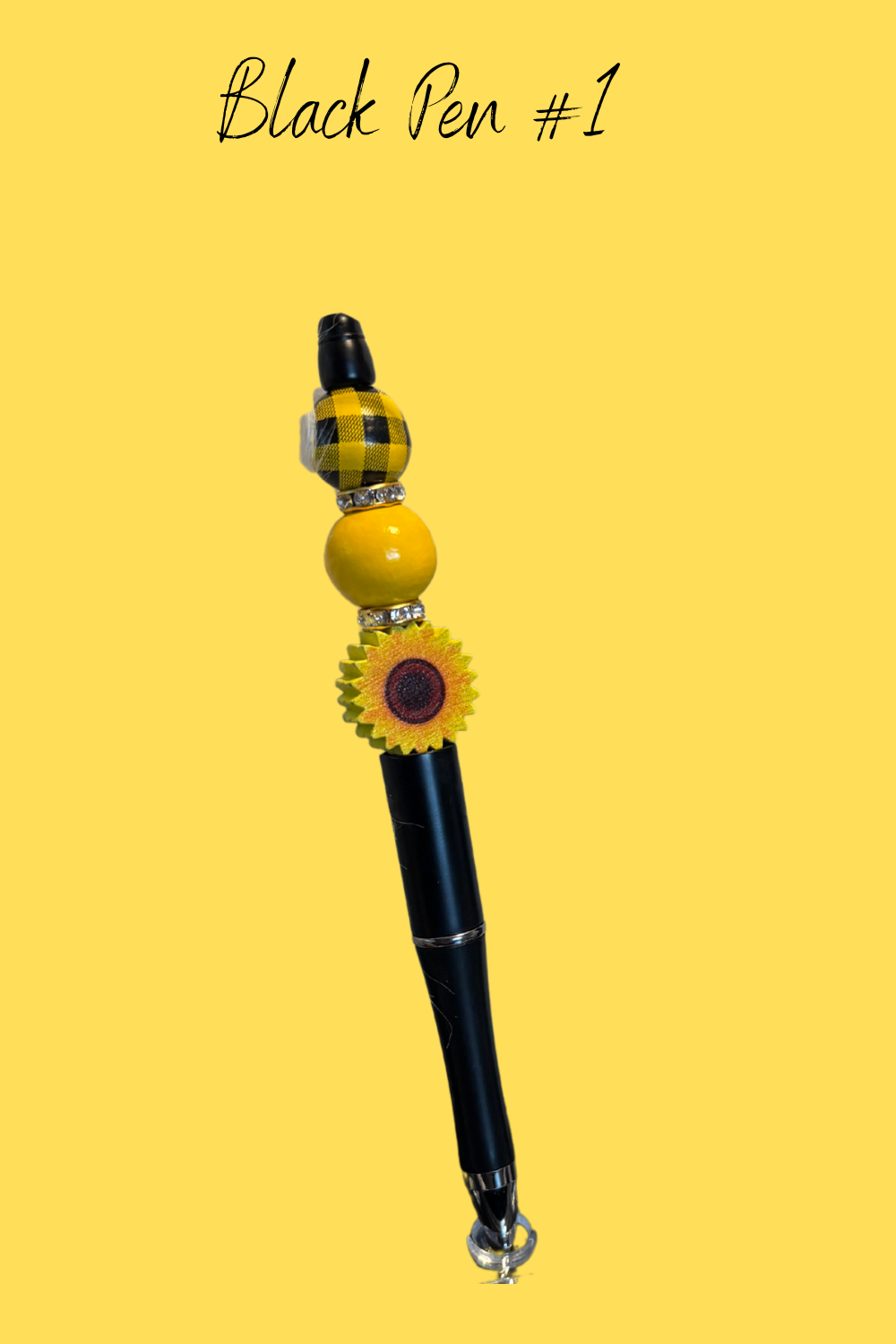 Sunflower Beaded Pens – Handcrafted Beaded Pen Gift | Cute Sunflower Stationery for Teachers, Coworkers & Flower Lovers