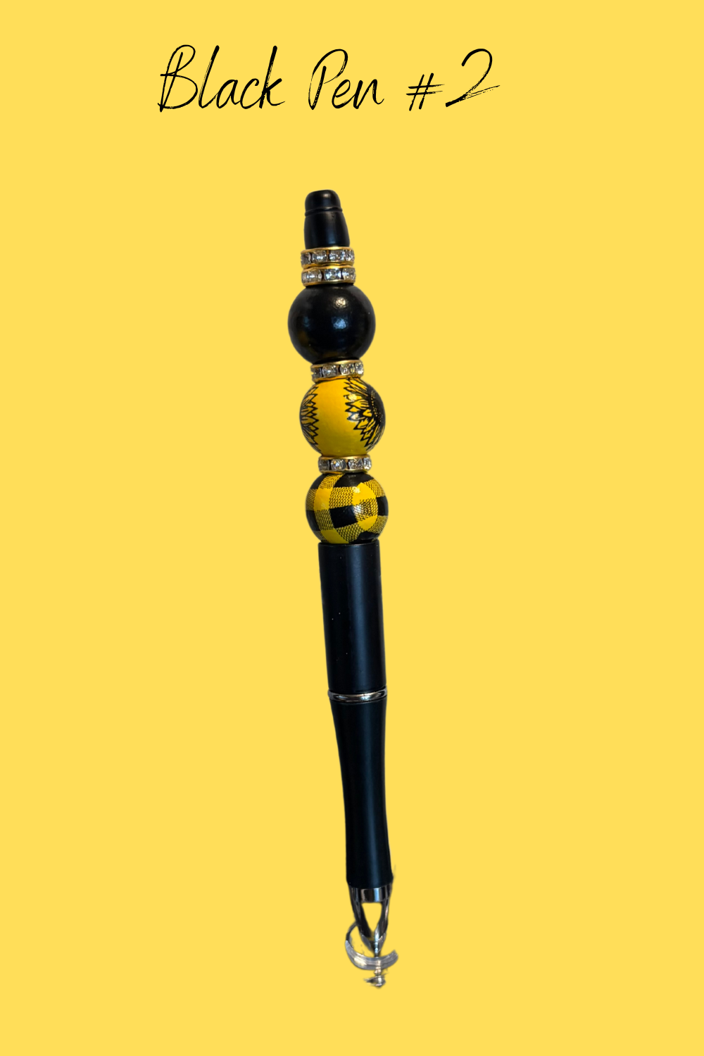 Sunflower Beaded Pens – Handcrafted Beaded Pen Gift | Cute Sunflower Stationery for Teachers, Coworkers & Flower Lovers