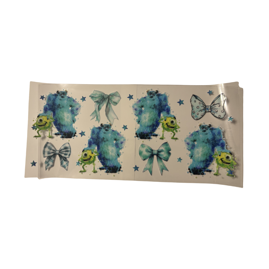 Blue & Green Monster DTF - Wrap