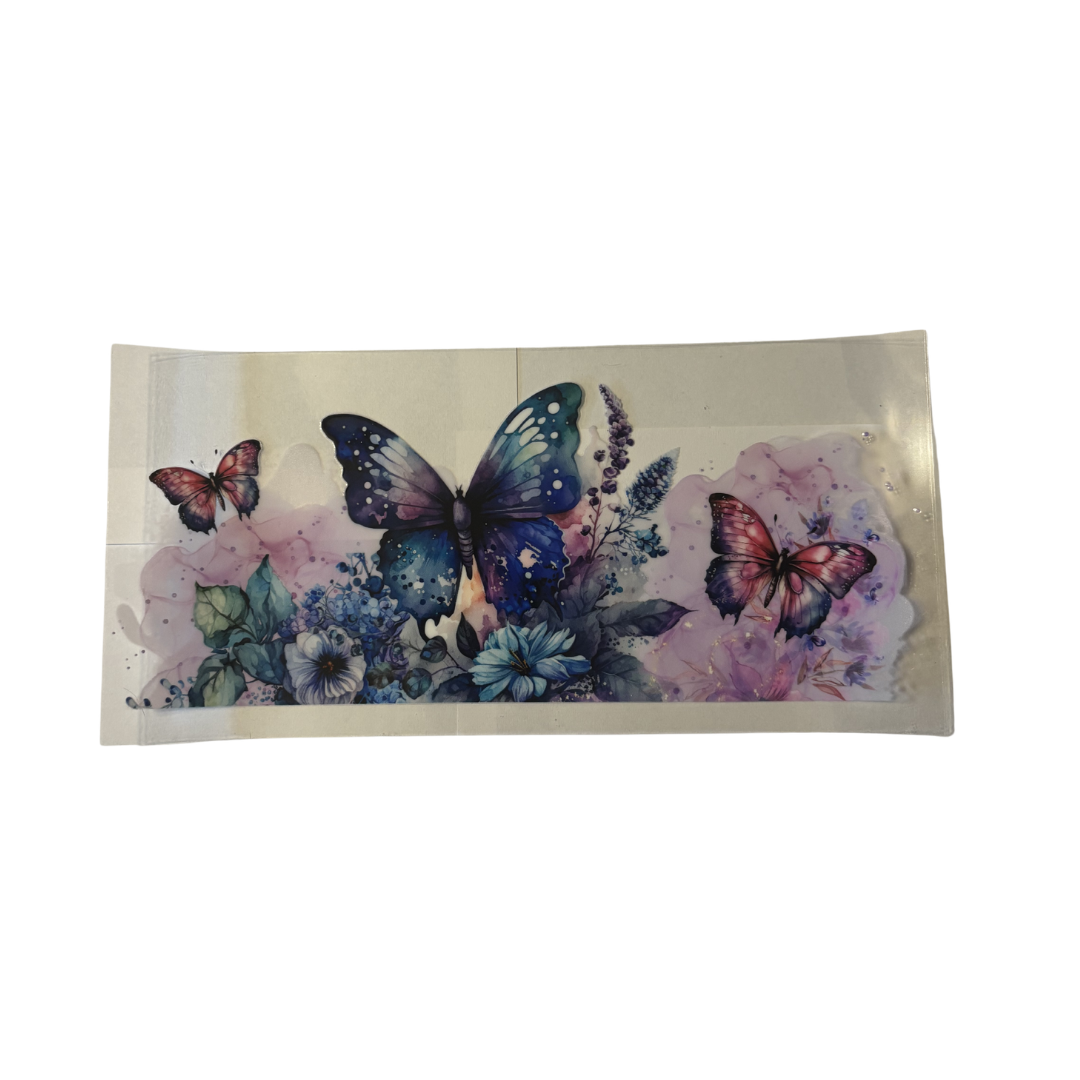 Blue/Purple/Red Butterfly's - WRAP