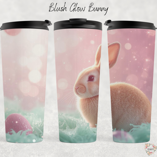 Blush Glow Bunny Tumbler | Dreamy Pastel Easter Bunny Spring Cup (11–32oz)