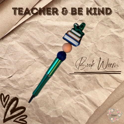 Teacher & Kindness Beaded Pens – Inspire & Write with Joy | Cute Beaded Pen Gift for Teachers & Students