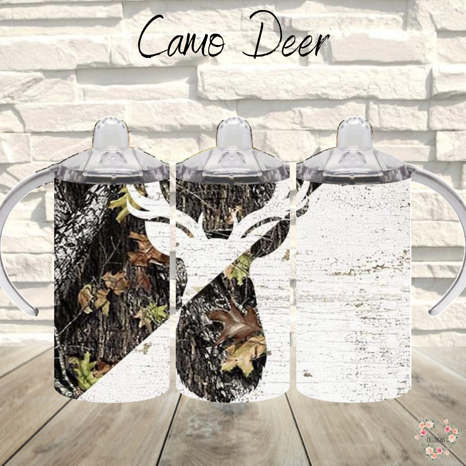 Camo Deer Tumbler – Rustic Hunting & Outdoor Design