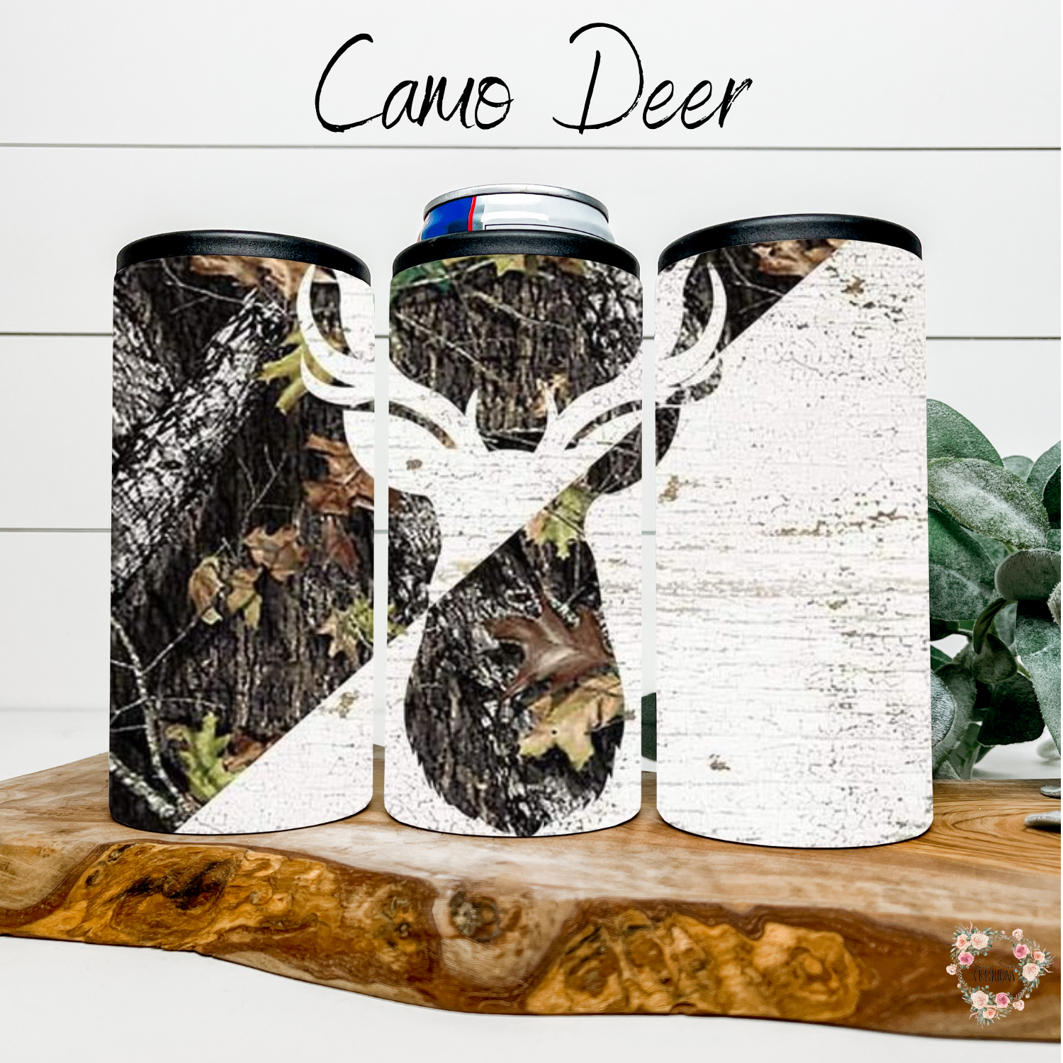 Camo Deer Tumbler – Rustic Hunting & Outdoor Design