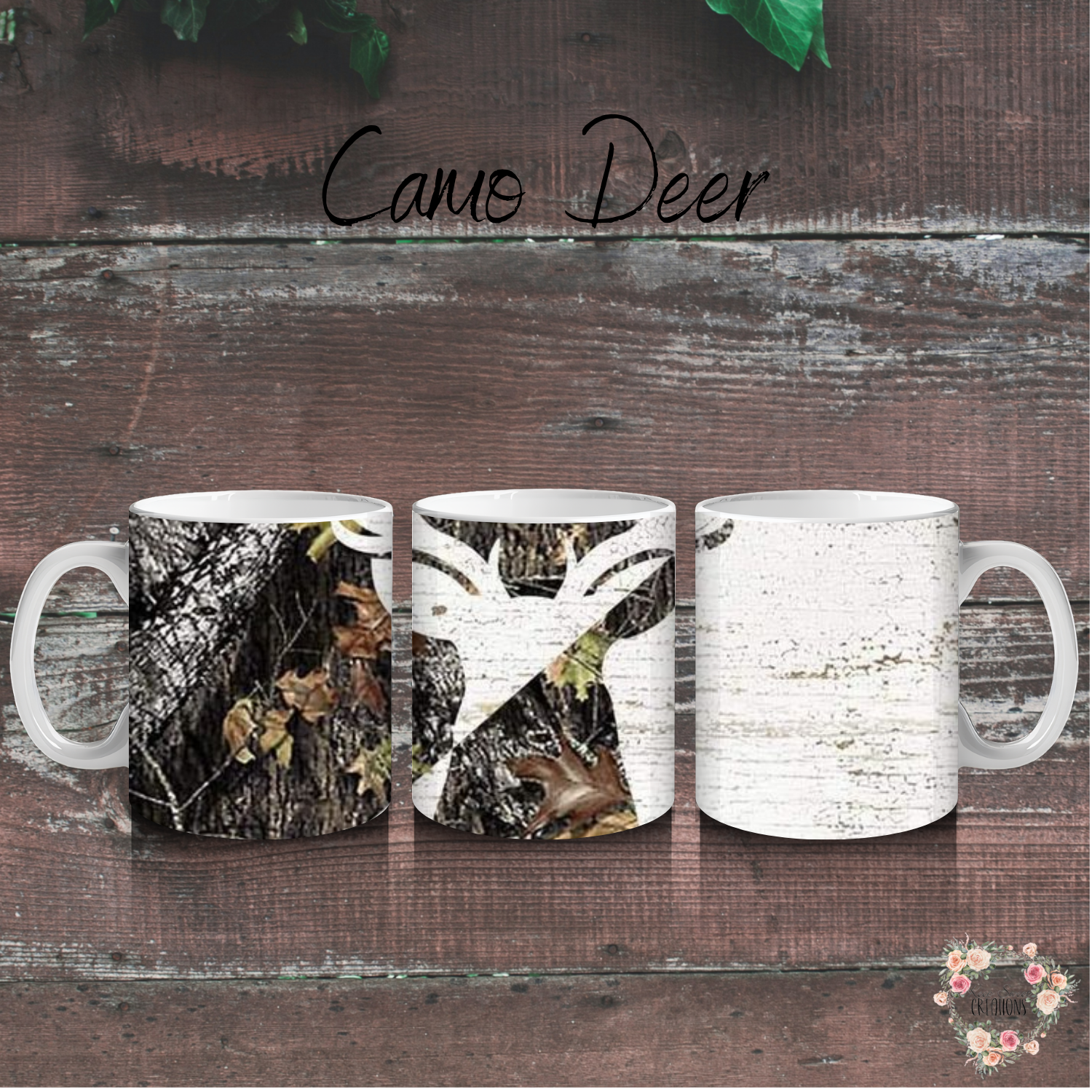 Camo Deer Tumbler – Rustic Hunting & Outdoor Design