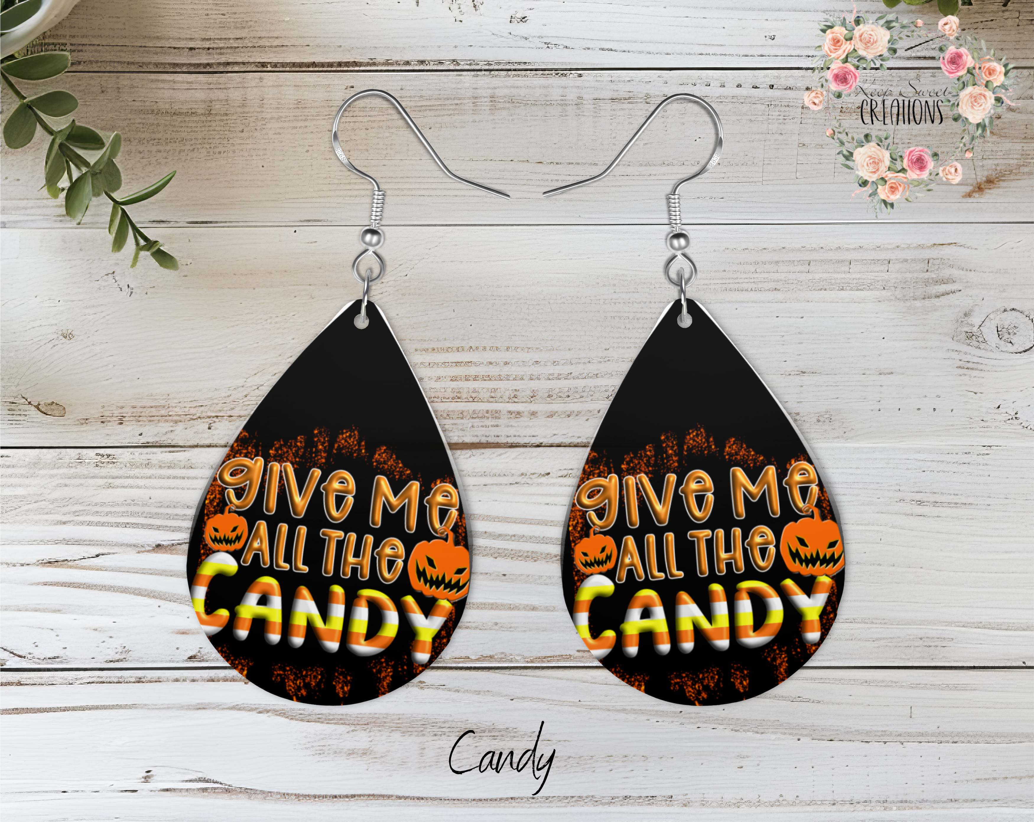 Halloween Teardrop Earrings – Spooky & Fun Dangle Jewelry