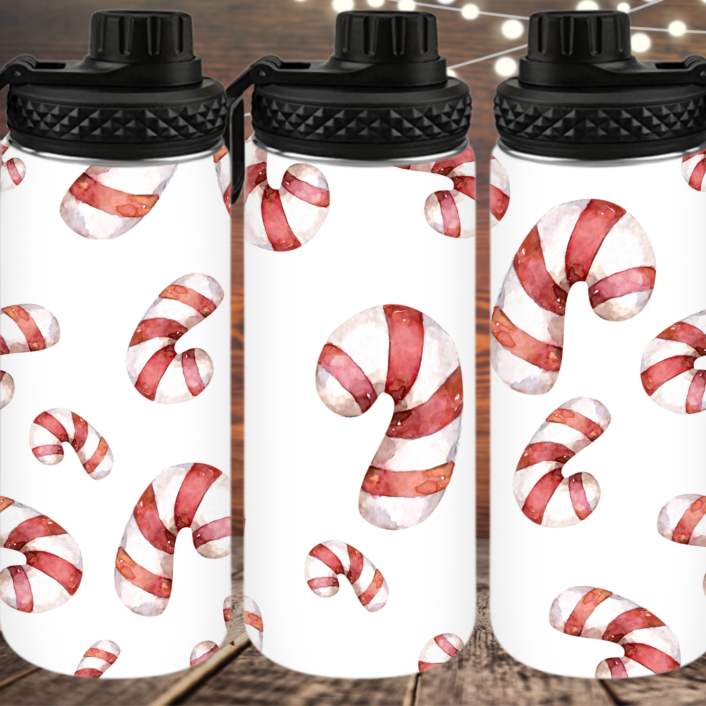 Candy Cane Christmas Tumbler & Mug | Holiday Peppermint Cup