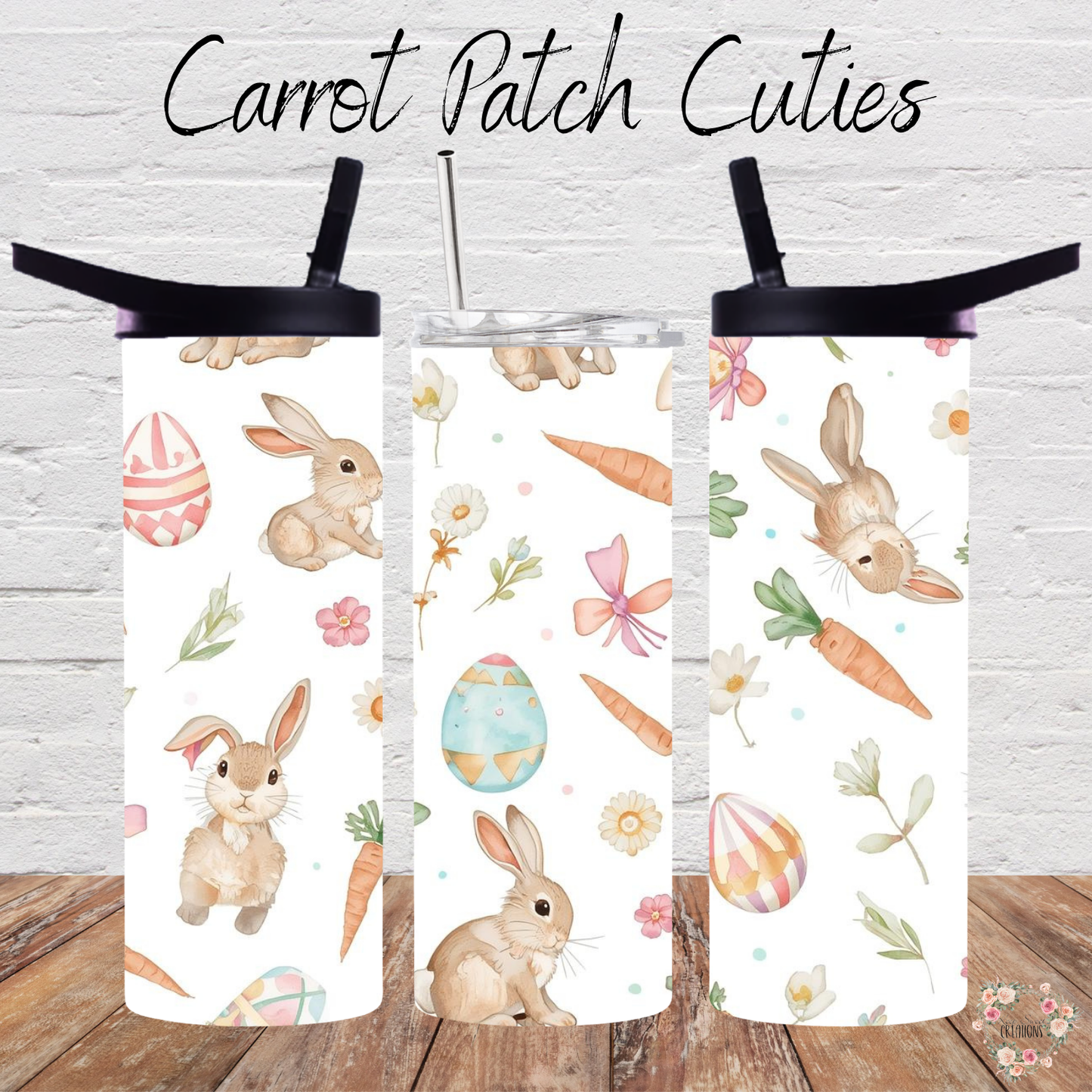 Carrot Patch Cuties Tumbler | Easter Bunny & Carrot Spring Cup Collection (11–40 oz)