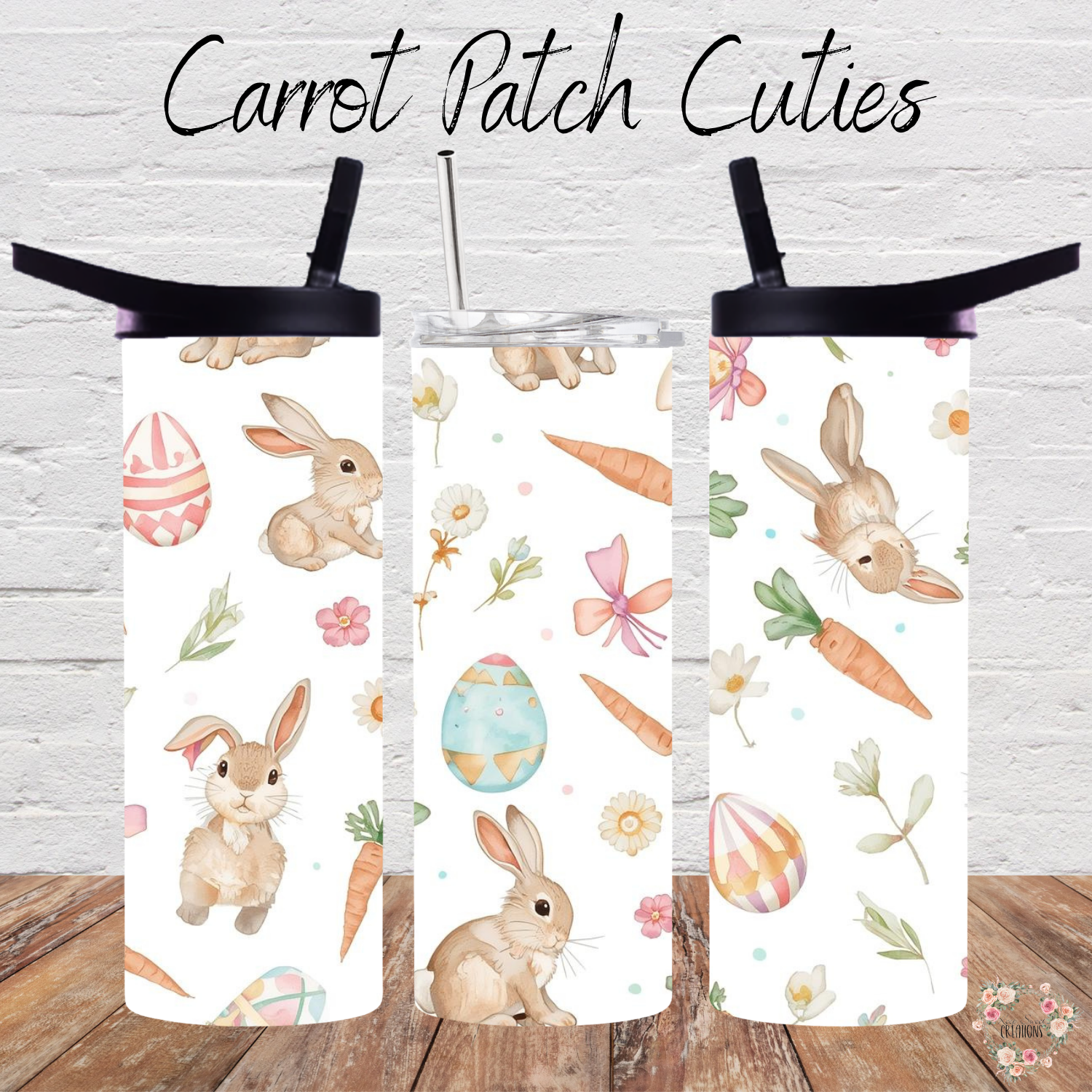 Carrot Patch Cuties Tumbler | Easter Bunny & Carrot Spring Cup Collection (11–40 oz)