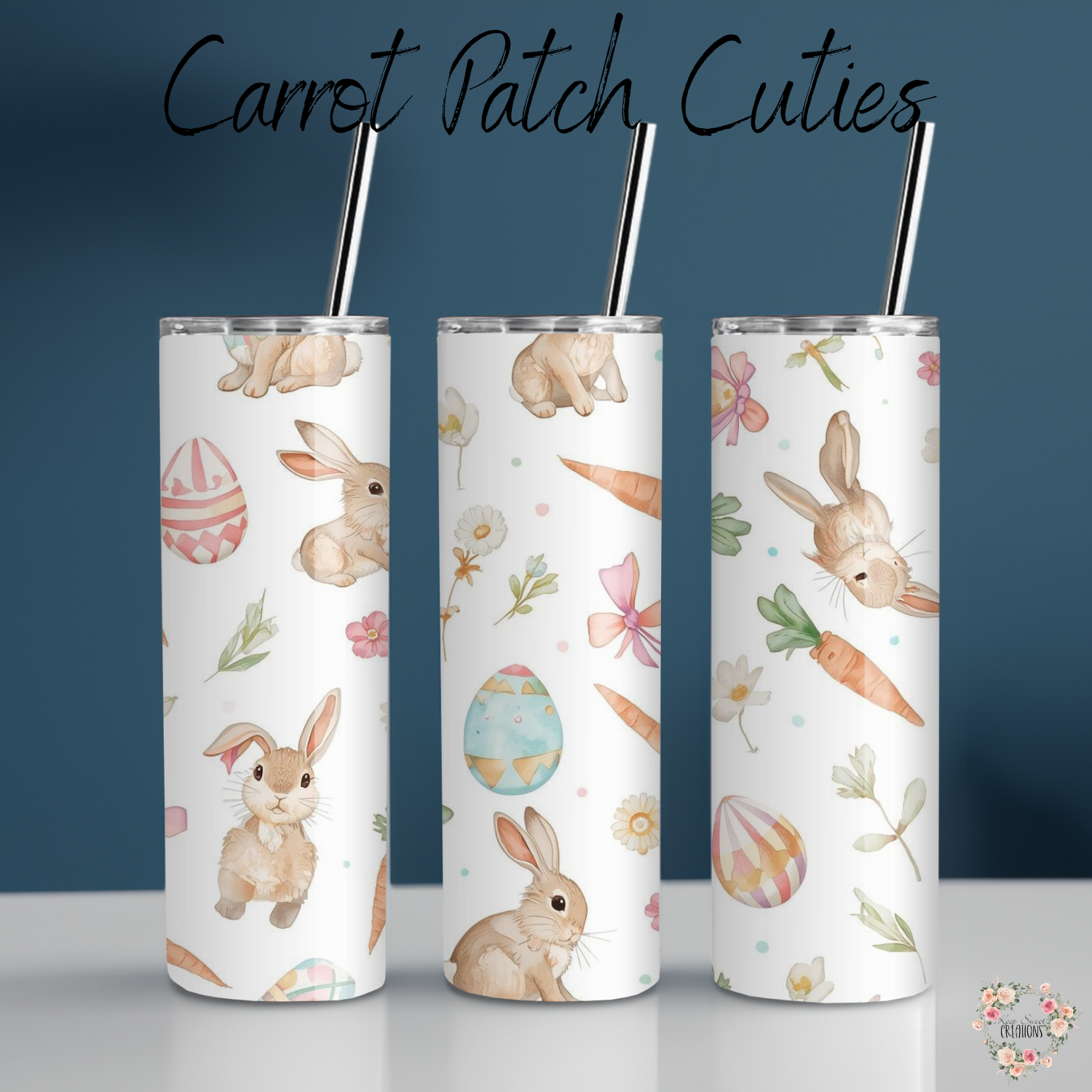 Carrot Patch Cuties Tumbler | Easter Bunny & Carrot Spring Cup Collection (11–40 oz)