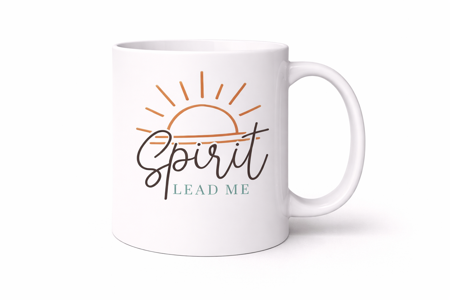 Spirit Lead Me Mug | Christian Coffee Cup | Faith-Based Inspirational Mug (11–15 oz)