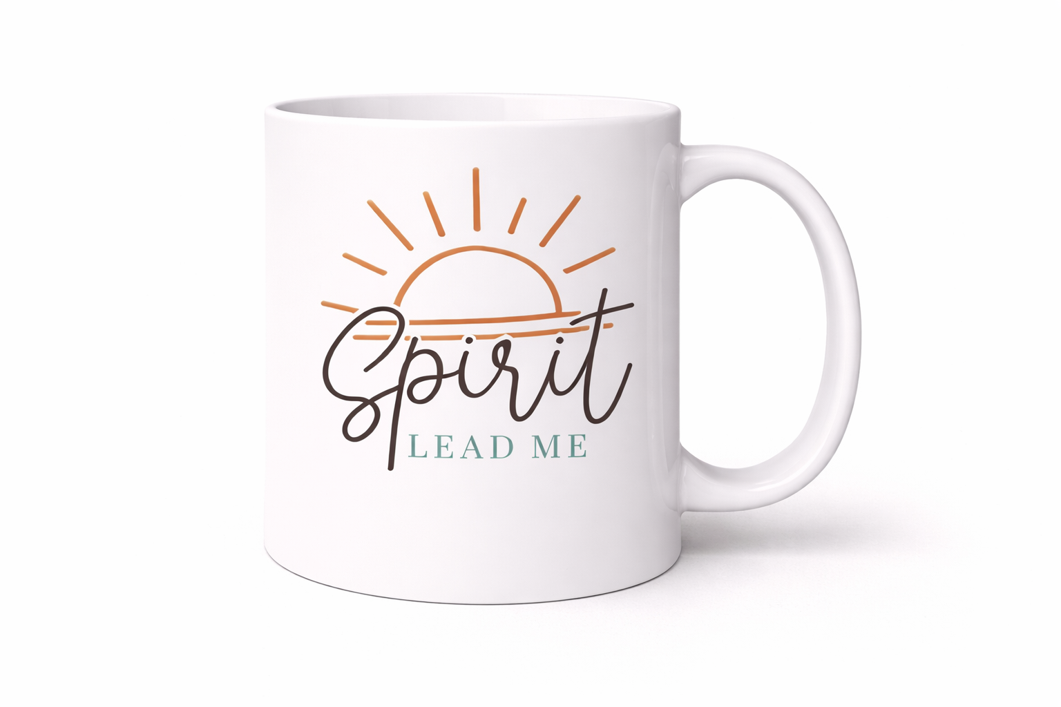 Spirit Lead Me Mug | Christian Coffee Cup | Faith-Based Inspirational Mug (11–15 oz)