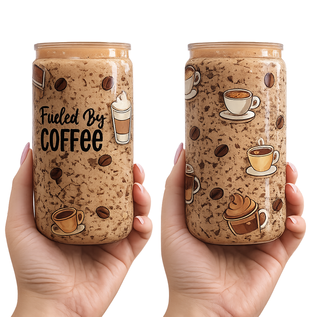 Fueled By Coffee Snowglobe Tumbler | 16 oz