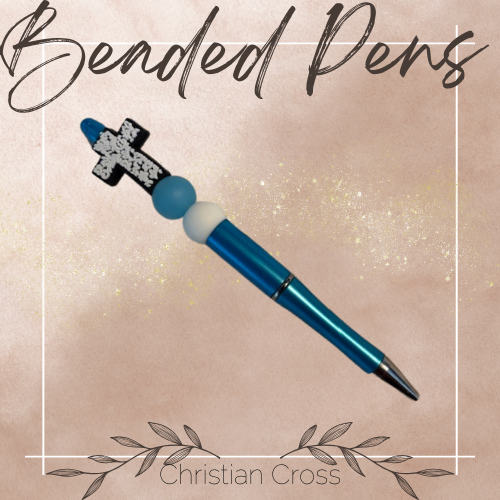 Custom Beaded Pens – Personalized Ballpoint Pen | Cute Beaded Pen Gift for Teachers, Moms & Stationery Lovers