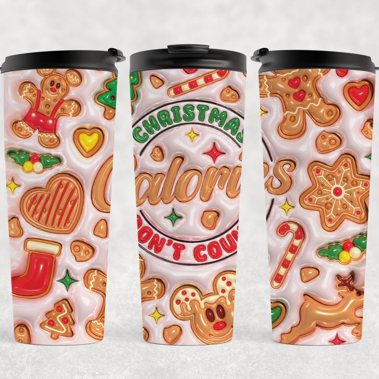 Christmas Calories Tumbler | Holiday 20oz Cup Collection