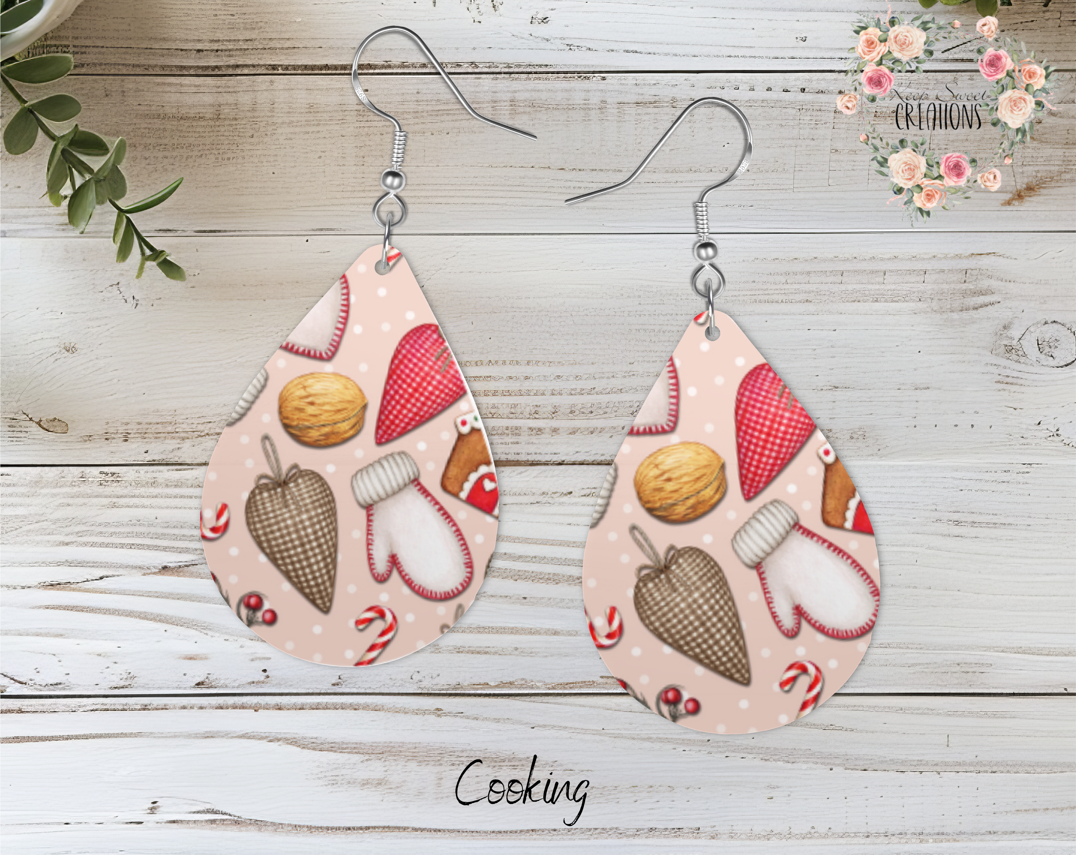 Christmas Ornament Teardrop Earrings – Festive Holiday Jewelry