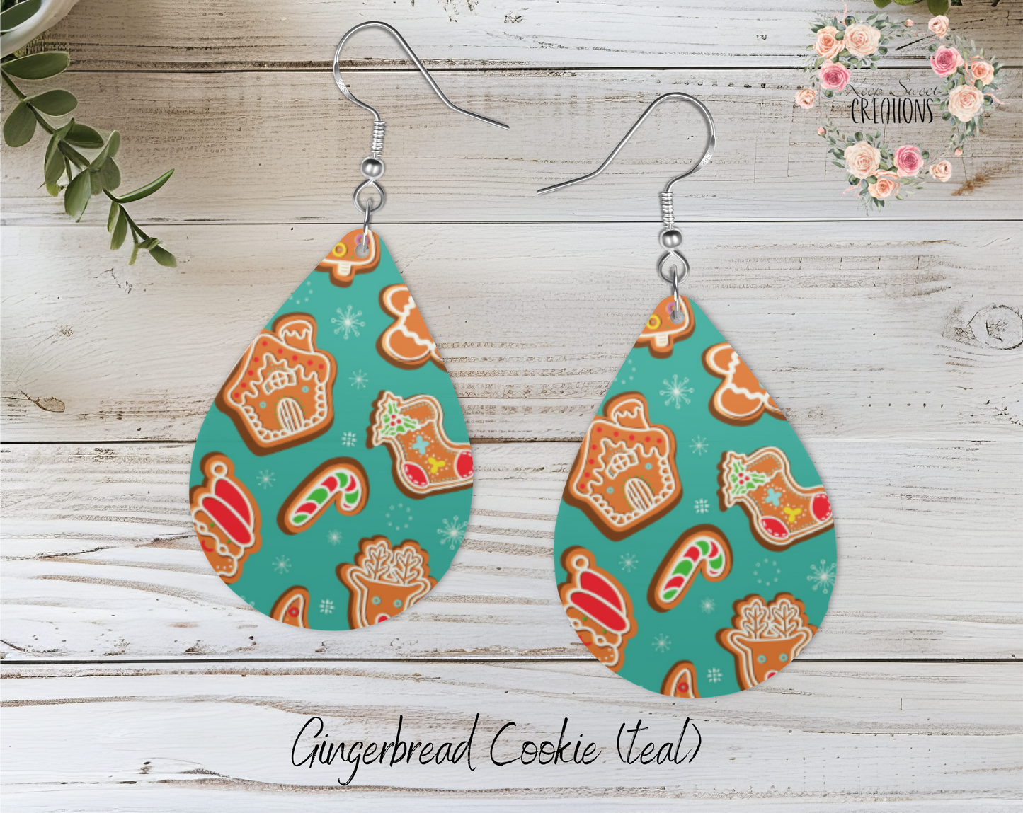 Teardrop Earrings - Christmas (Candy)