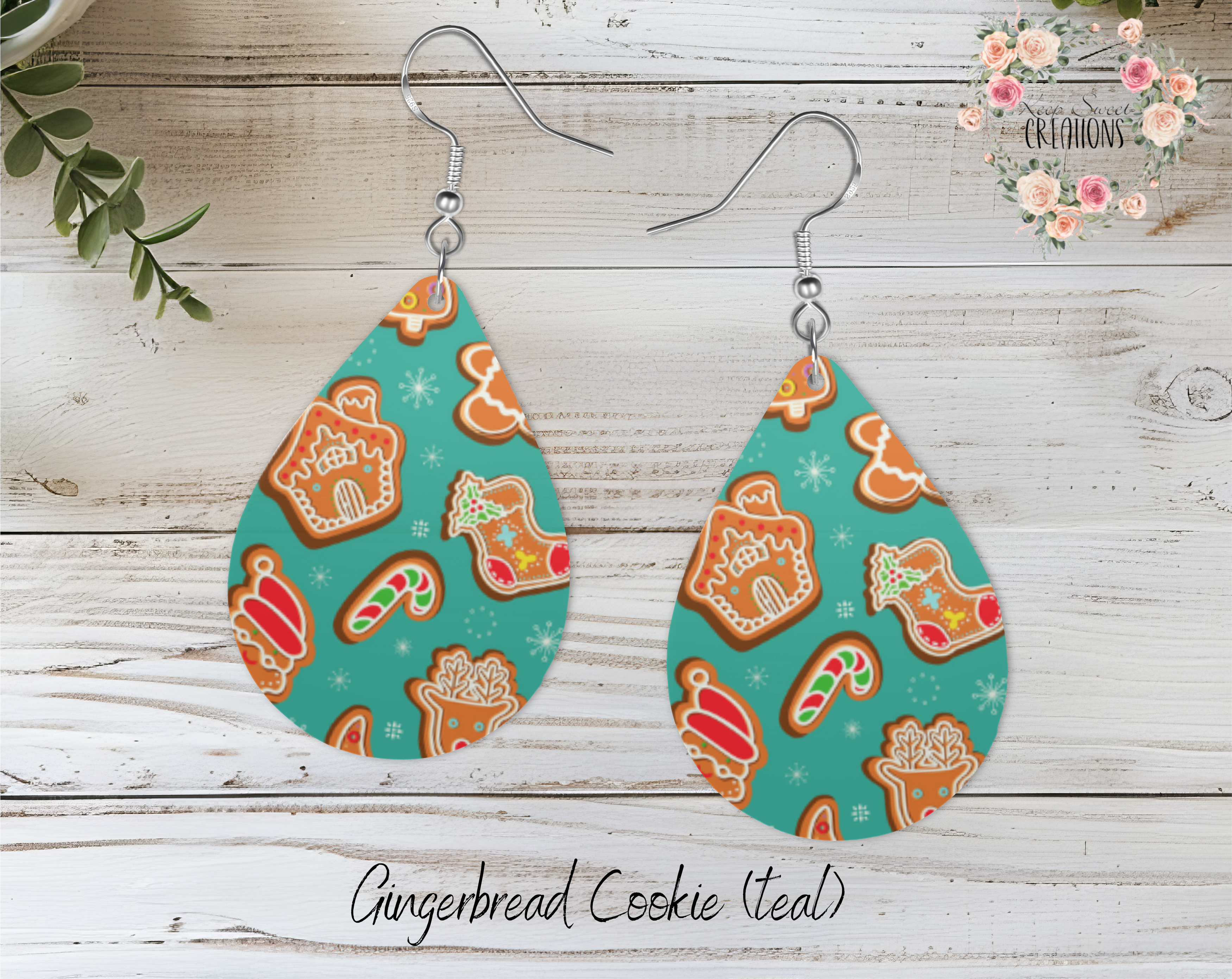 Christmas Candy Teardrop Earrings – Sweet Holiday Jewelry