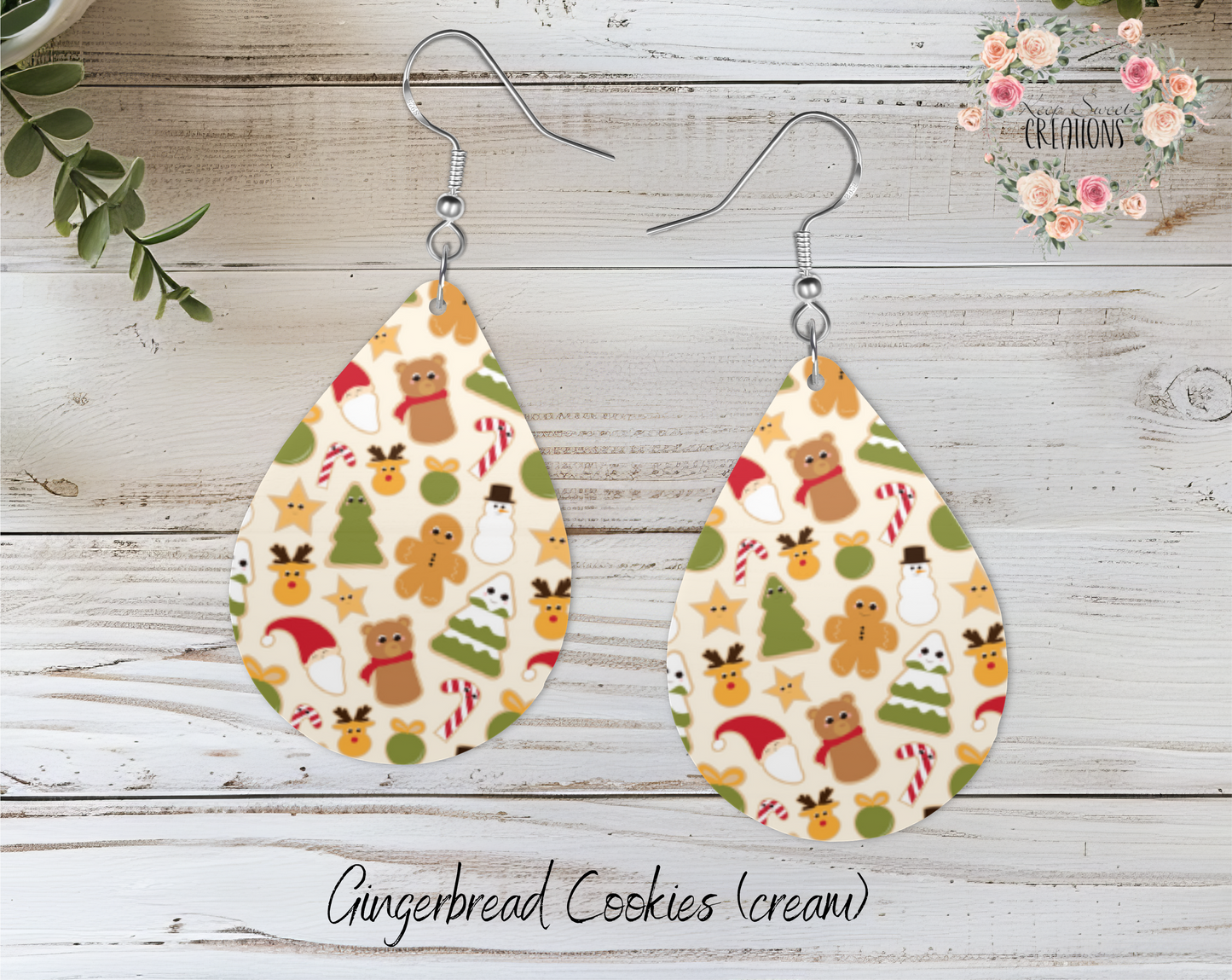 Teardrop Earrings - Christmas (Candy)