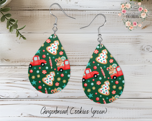 Christmas Candy Teardrop Earrings – Sweet Holiday Jewelry