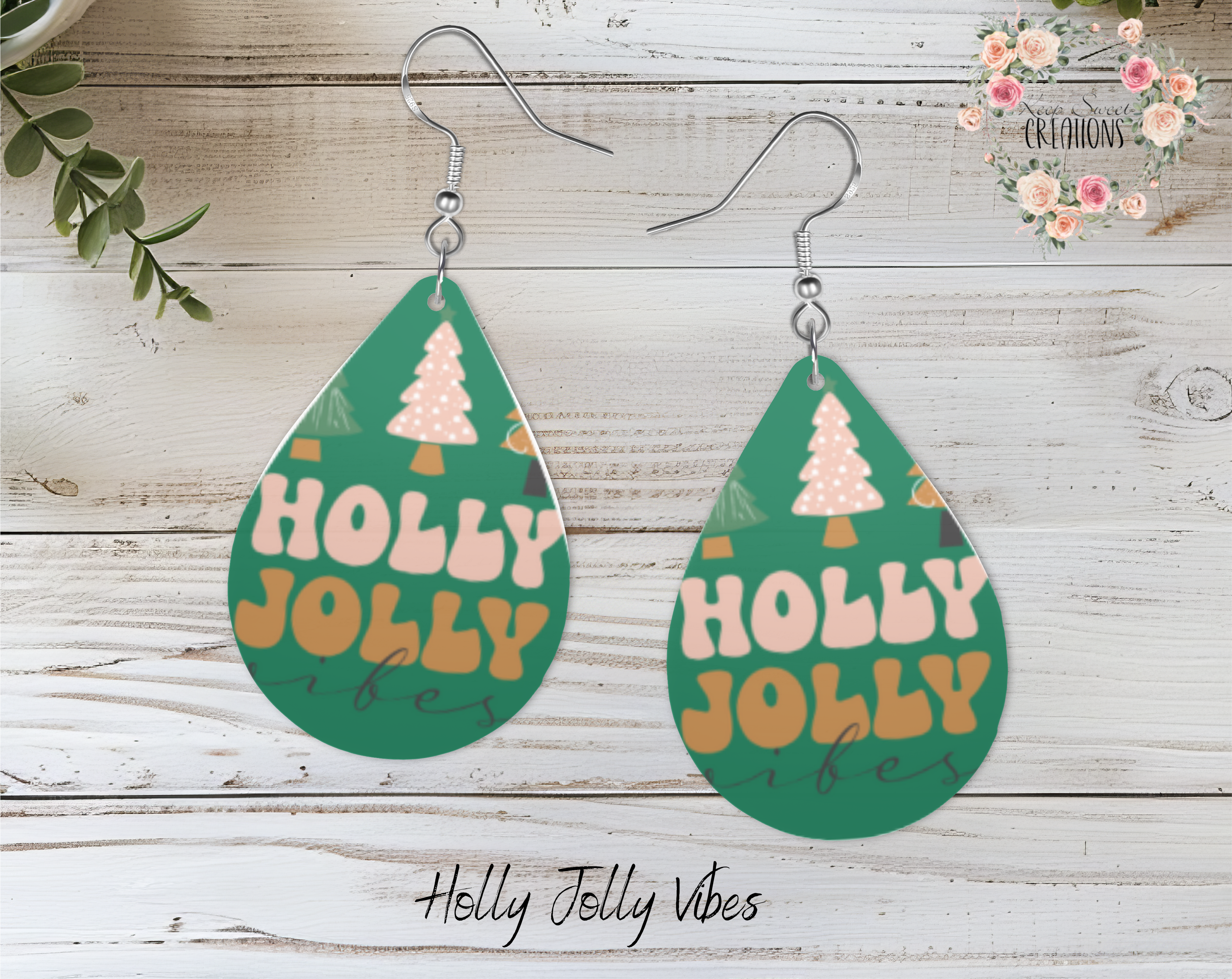 Christmas Ornament Teardrop Earrings – Festive Holiday Jewelry