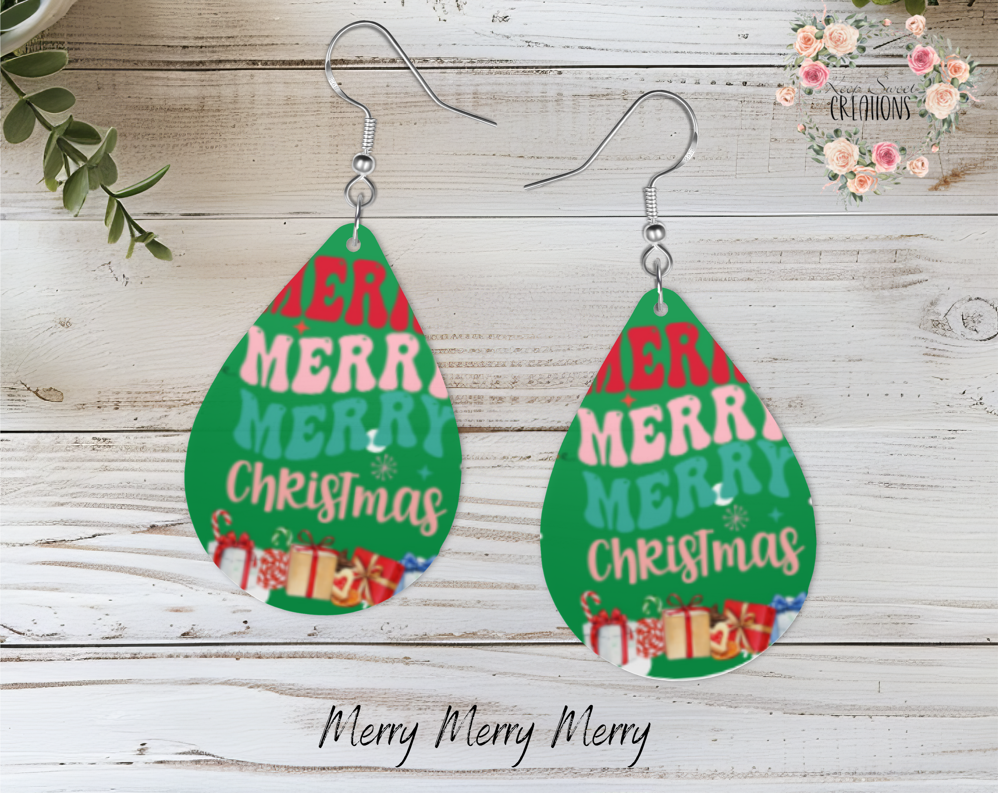 Christmas Ornament Teardrop Earrings – Festive Holiday Jewelry