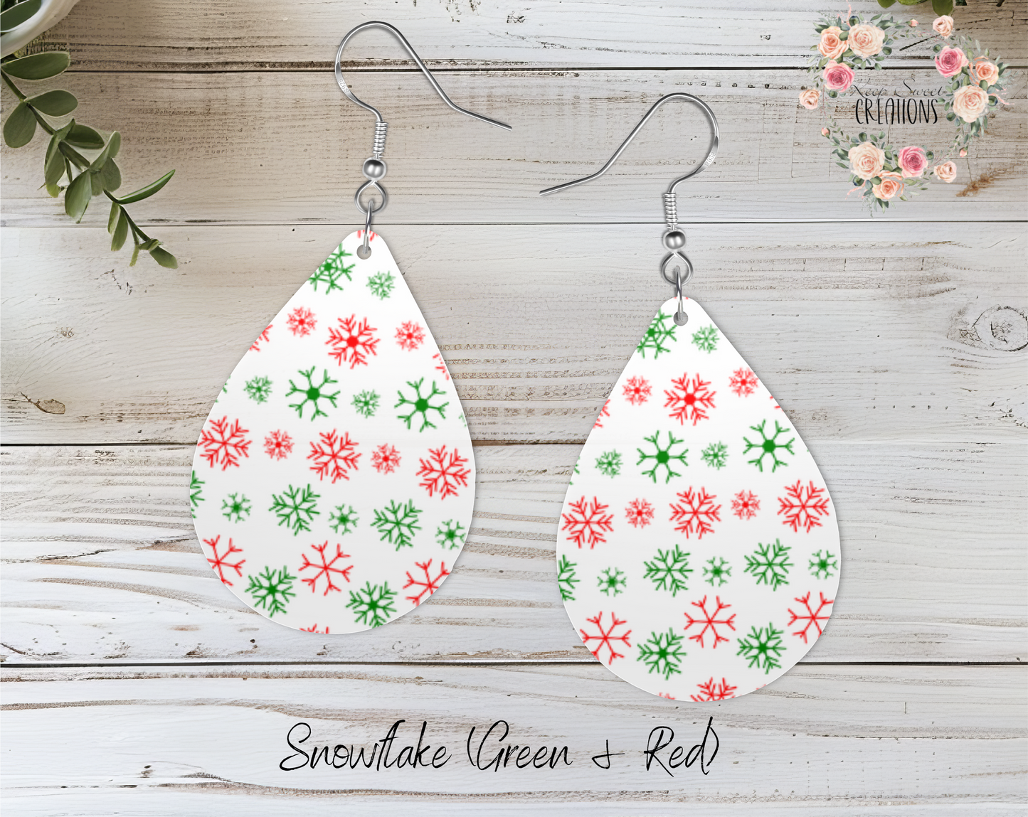 Teardrop Earrings - Christmas (Ornaments and other)