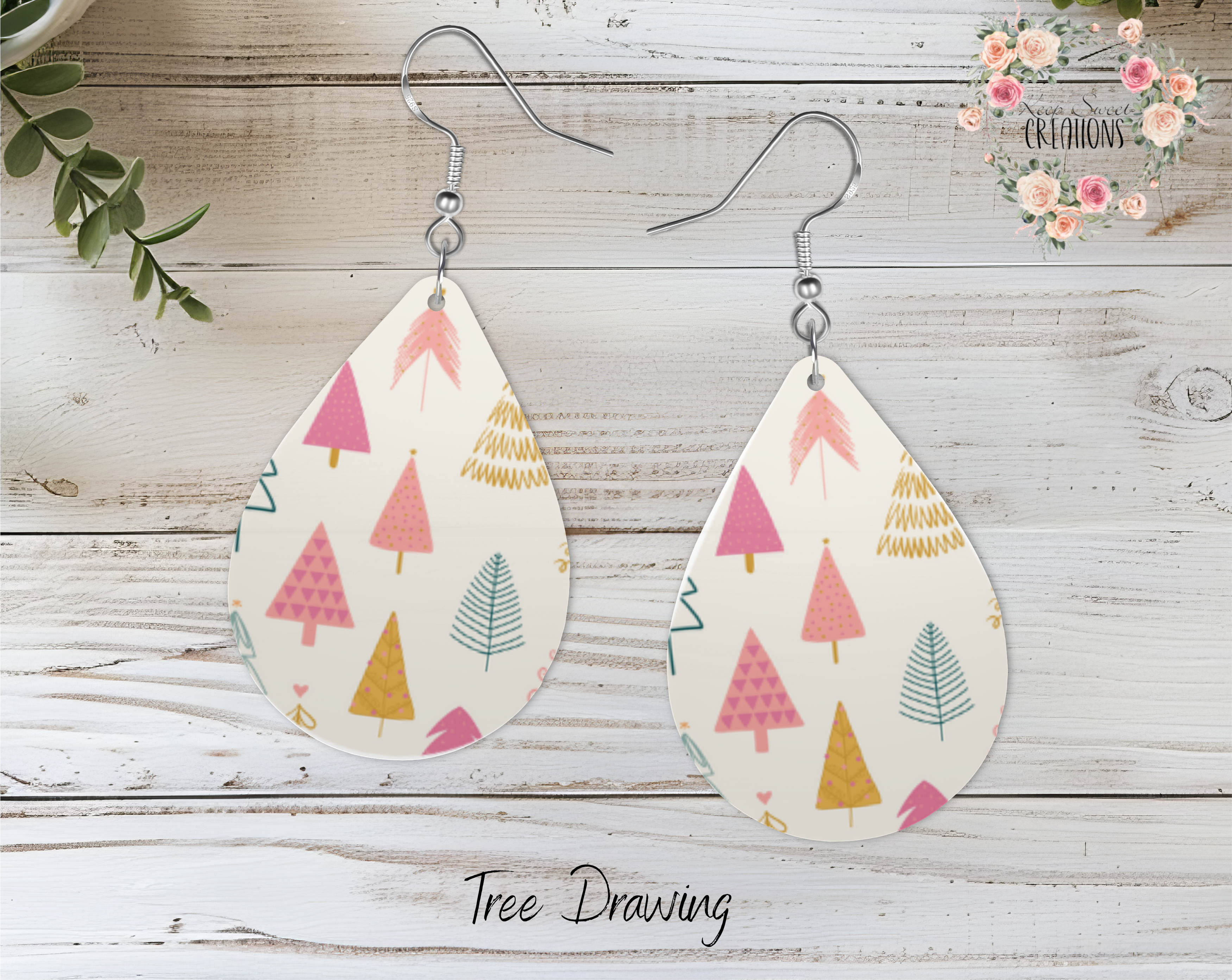 Christmas Ornament Teardrop Earrings – Festive Holiday Jewelry