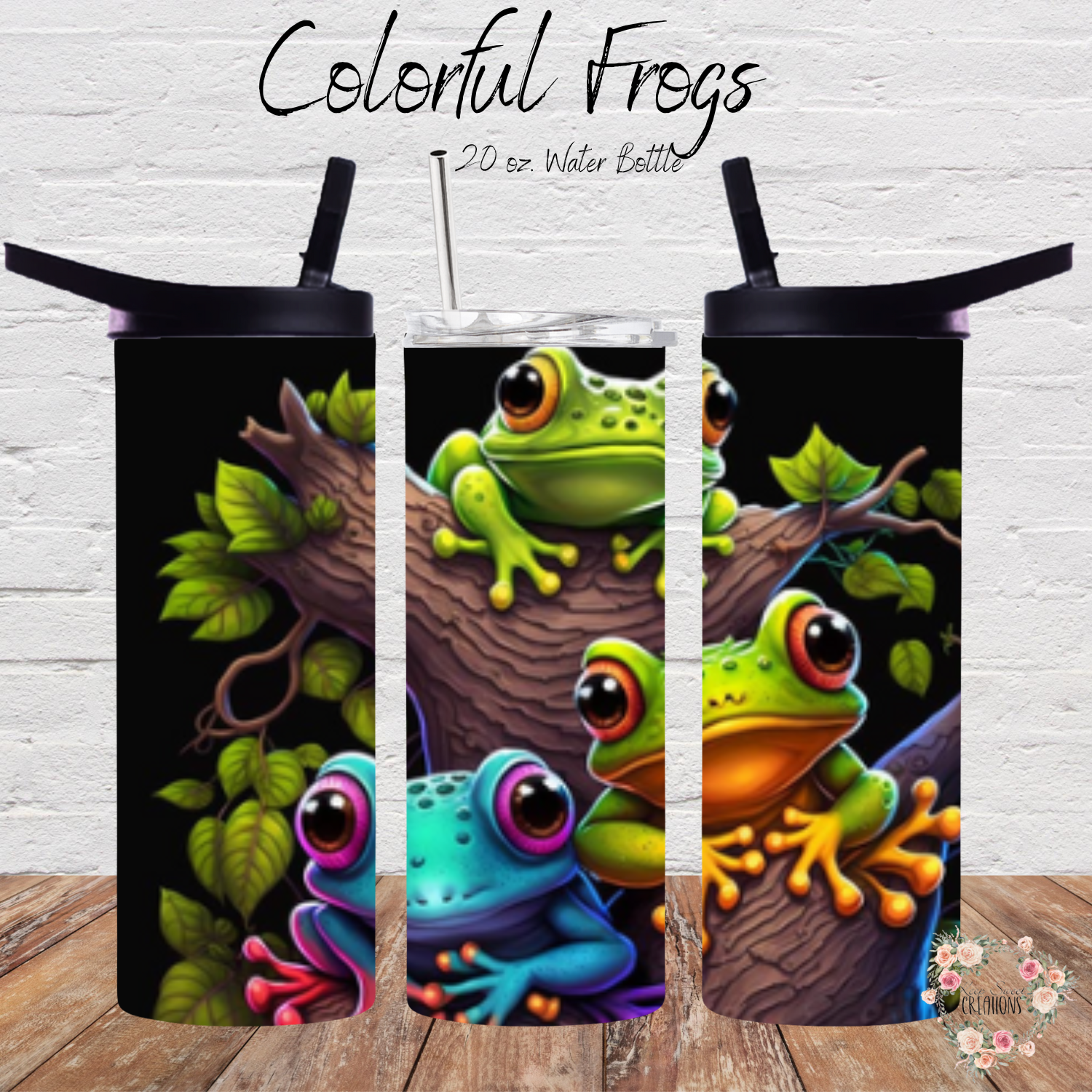 Colorful Frogs Tumbler | Vibrant Wildlife Drinkware