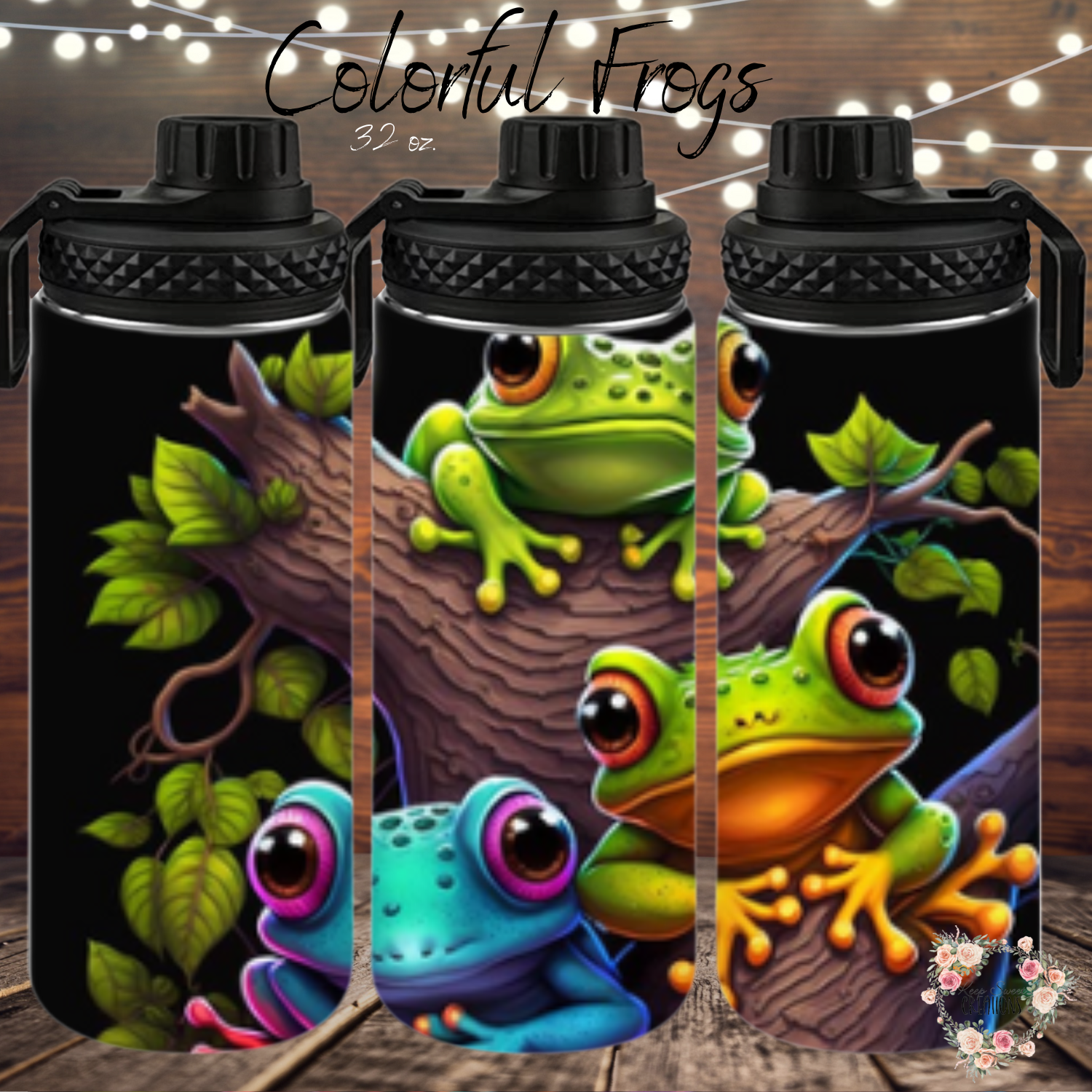 Colorful Frogs Tumbler | Vibrant Wildlife Drinkware