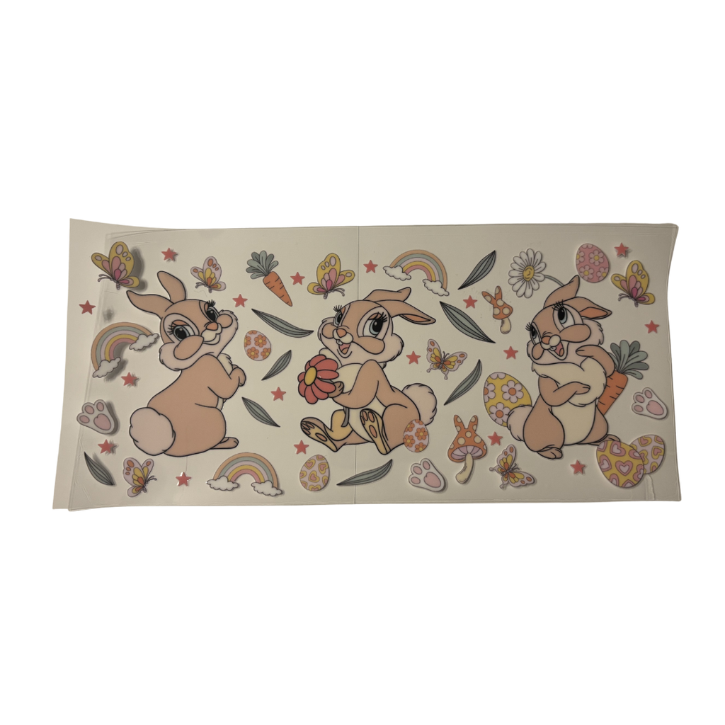 Cute Bunny Spring DTF - Wrap
