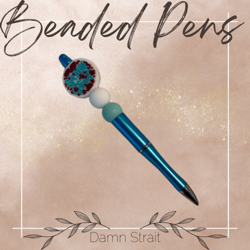 Custom Beaded Pens – Personalized Ballpoint Pen | Cute Beaded Pen Gift for Teachers, Moms & Stationery Lovers