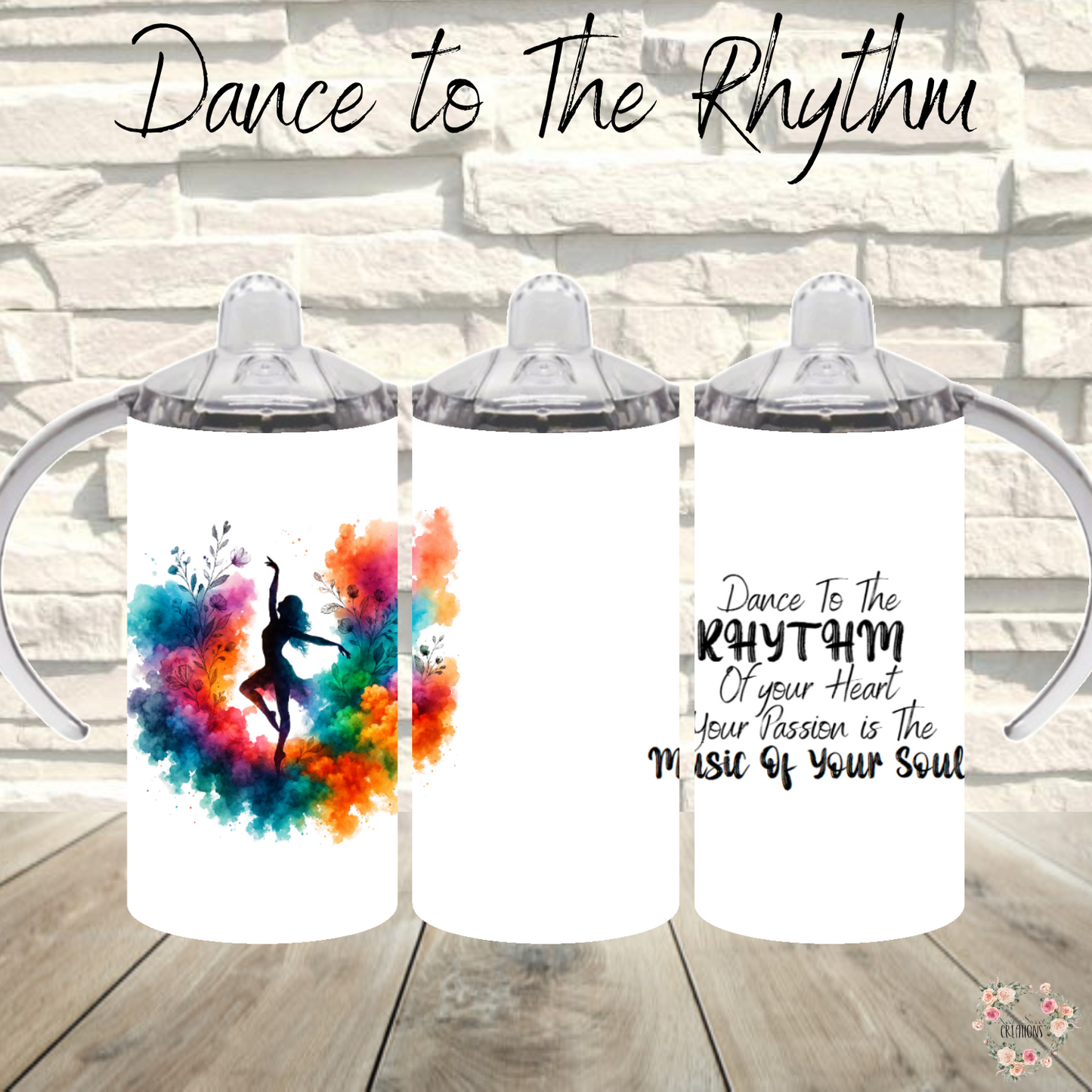 Dance to The Rhythm Tumbler – Artistic Watercolor Dancer Design