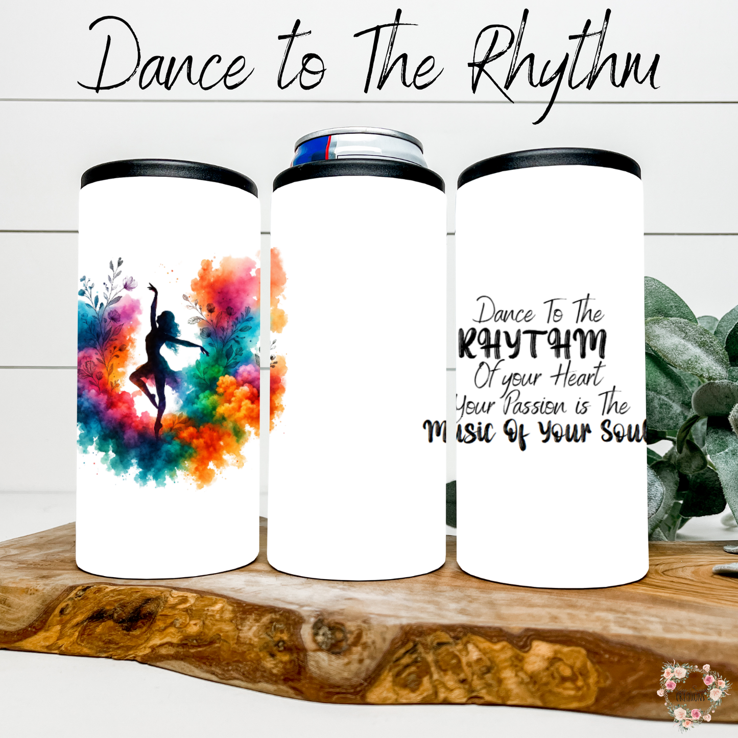 Dance to The Rhythm Tumbler – Artistic Watercolor Dancer Design
