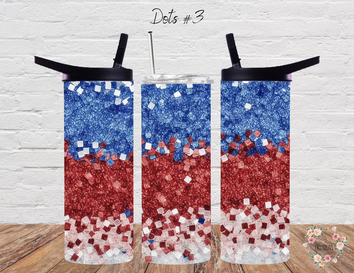 American Independence: Glitter, Stain glass and Dots