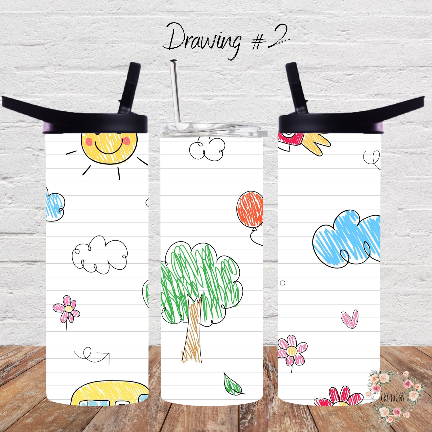 Teacher Tumbler – Chalkboard & Notebook Drawing Designs