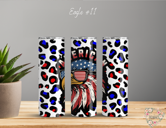 Unique styles, from fierce tribal eagles to soft, artistic interpretations, all radiating American pride. 