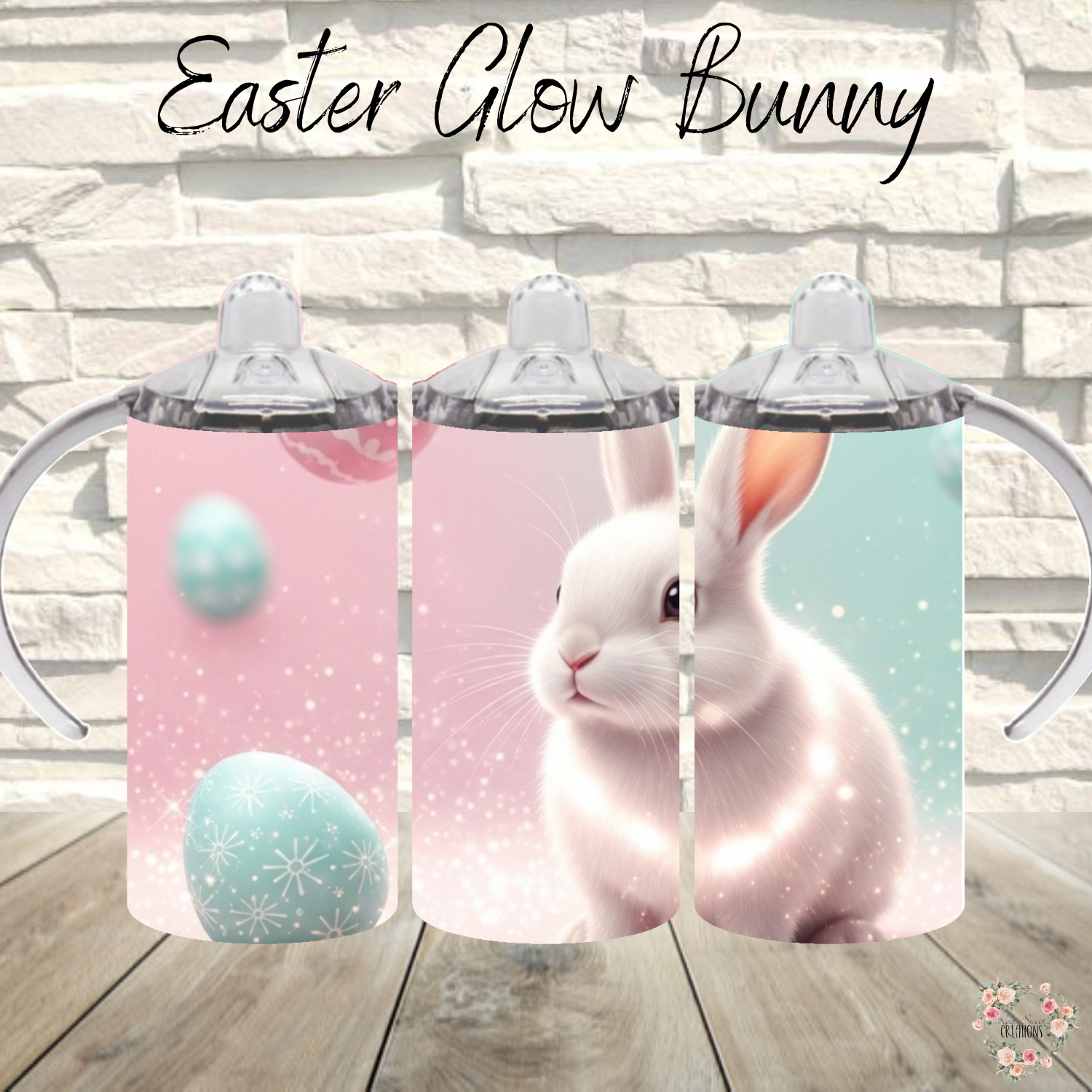 Easter Glow Bunny Tumbler | Pastel Easter Bunny Spring Cup (11–32oz)