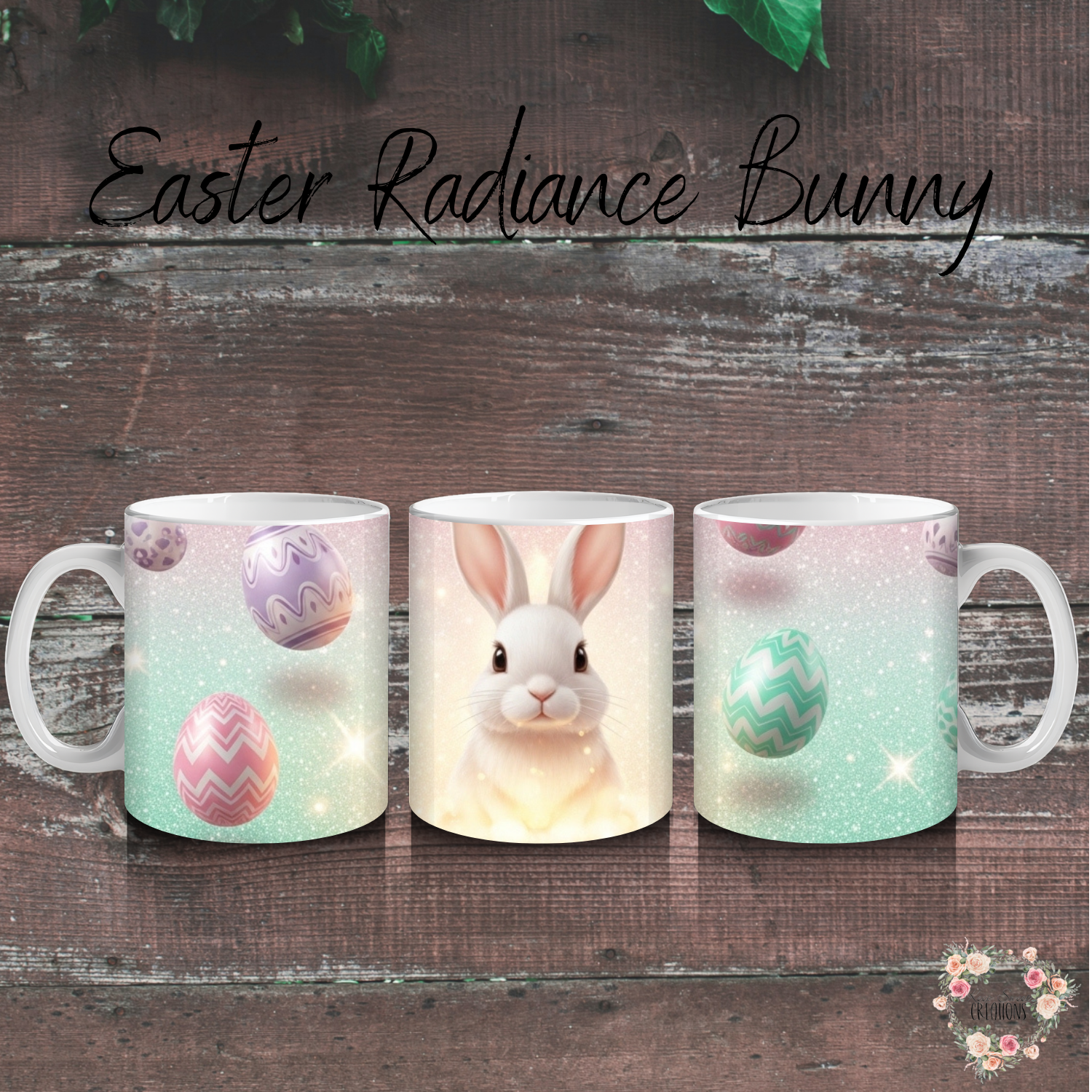 Easter Radiance Bunny Tumbler | Pastel Easter Bunny Spring Cup (11–32 oz)