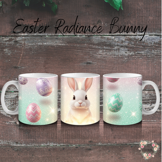 Easter Radiance Bunny Tumbler | Pastel Easter Bunny Spring Cup (11–32 oz)