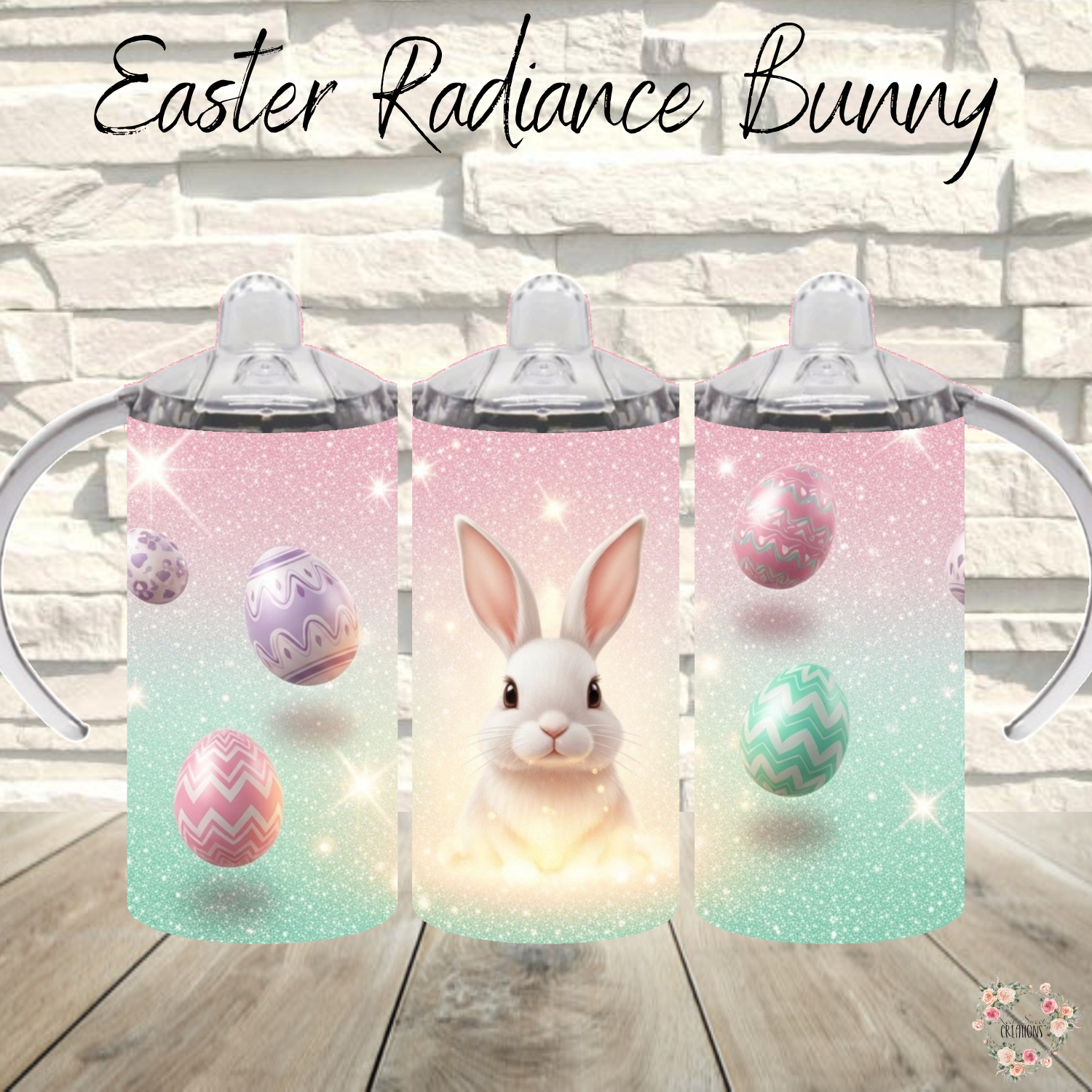 Easter Radiance Bunny Tumbler | Pastel Easter Bunny Spring Cup (11–32 oz)