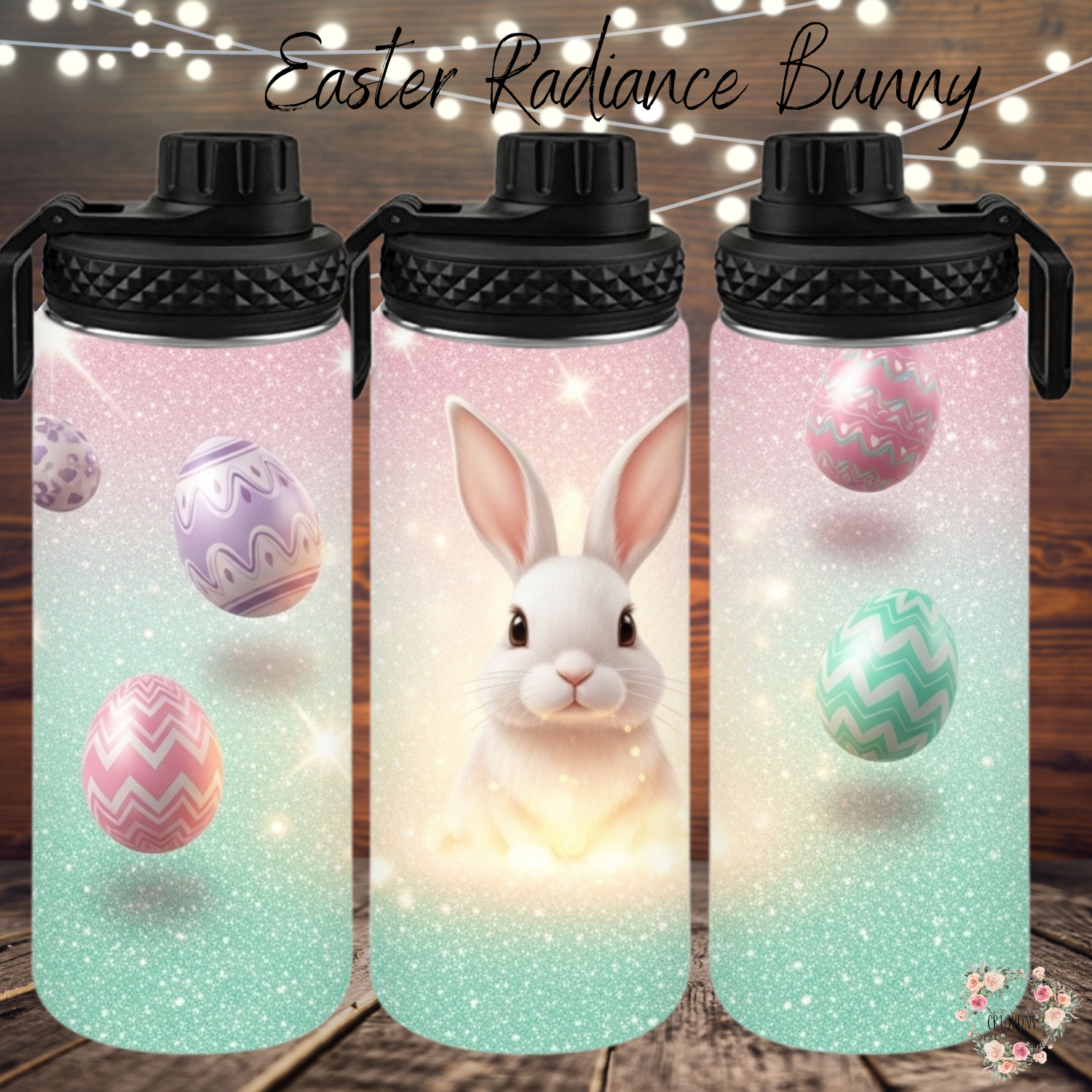 Easter Radiance Bunny Tumbler | Pastel Easter Bunny Spring Cup (11–32 oz)