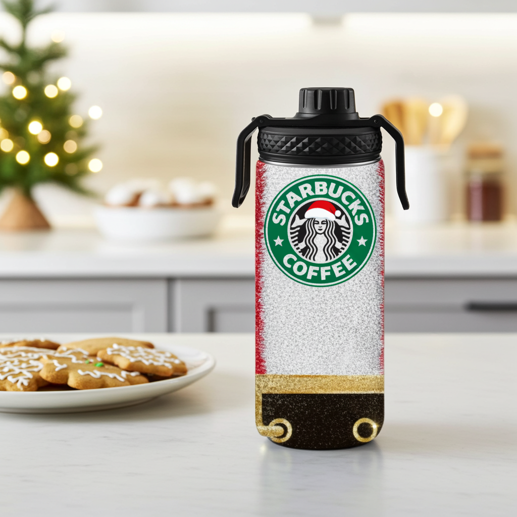 Santa’s Coffee Tumbler | Christmas Coffee Style Cup