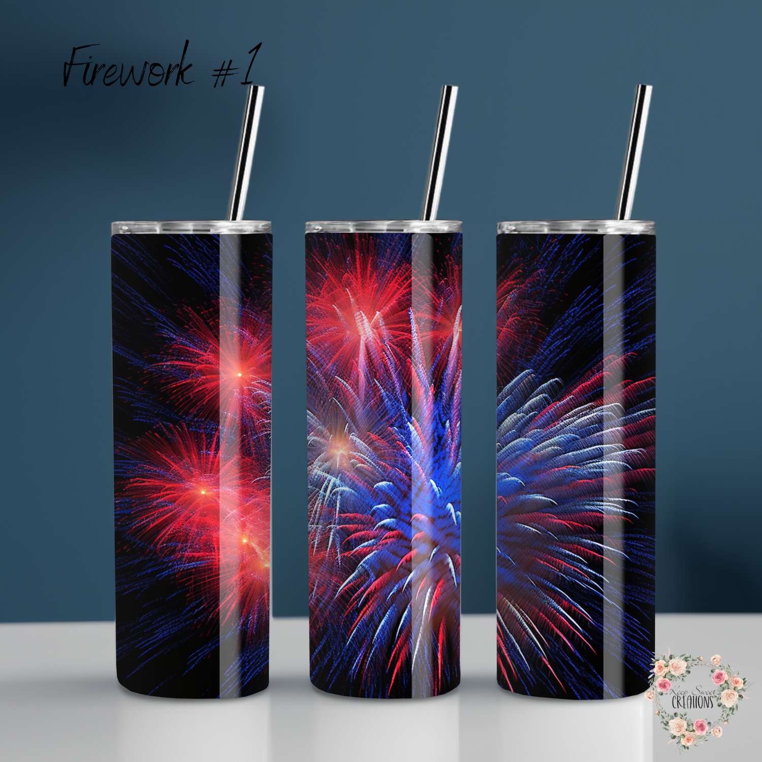 Light up your celebrations with these Fireworks Patriotic Tumblers! 🎆🇺🇸 Featuring dazzling red, white, and blue fireworks bursting against a dark sky, these tumblers bring the energy of July 4th, Memorial Day, and all things American pride! Perfect for summer BBQs, patriotic gatherings, and anyone who loves a bold, festive design. Available in multiple tumbler sizes to match your celebration style!