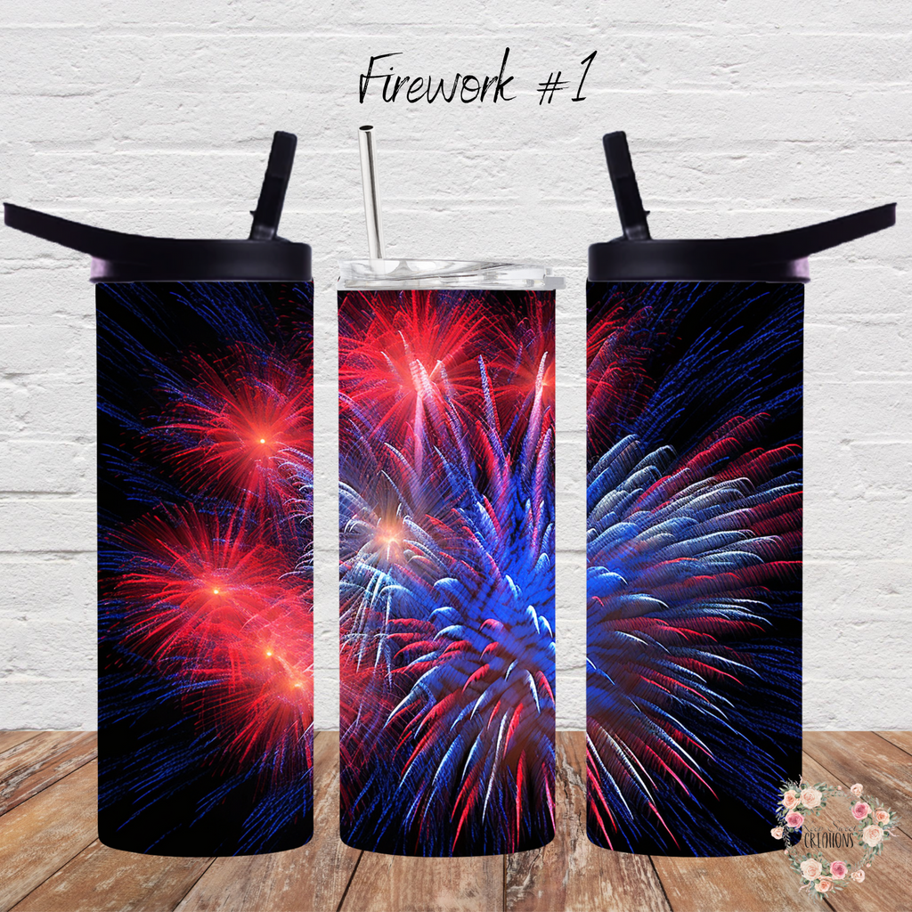 Light up your celebrations with these Fireworks Patriotic Tumblers! 🎆🇺🇸 Featuring dazzling red, white, and blue fireworks bursting against a dark sky, these tumblers bring the energy of July 4th, Memorial Day, and all things American pride! Perfect for summer BBQs, patriotic gatherings, and anyone who loves a bold, festive design. Available in multiple tumbler sizes to match your celebration style!