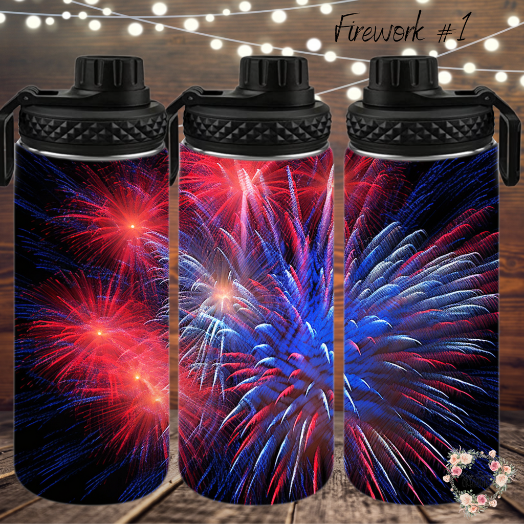 Light up your celebrations with these Fireworks Patriotic Tumblers! 🎆🇺🇸 Featuring dazzling red, white, and blue fireworks bursting against a dark sky, these tumblers bring the energy of July 4th, Memorial Day, and all things American pride! Perfect for summer BBQs, patriotic gatherings, and anyone who loves a bold, festive design. Available in multiple tumbler sizes to match your celebration style!